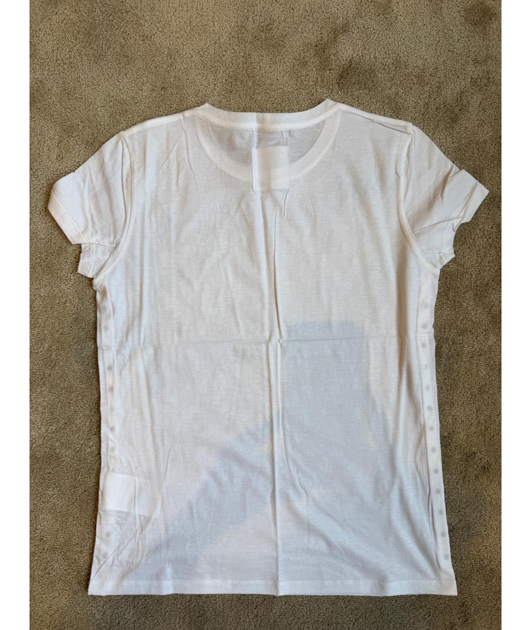 VALENTINO Белая хлопковая футболка, фото 2