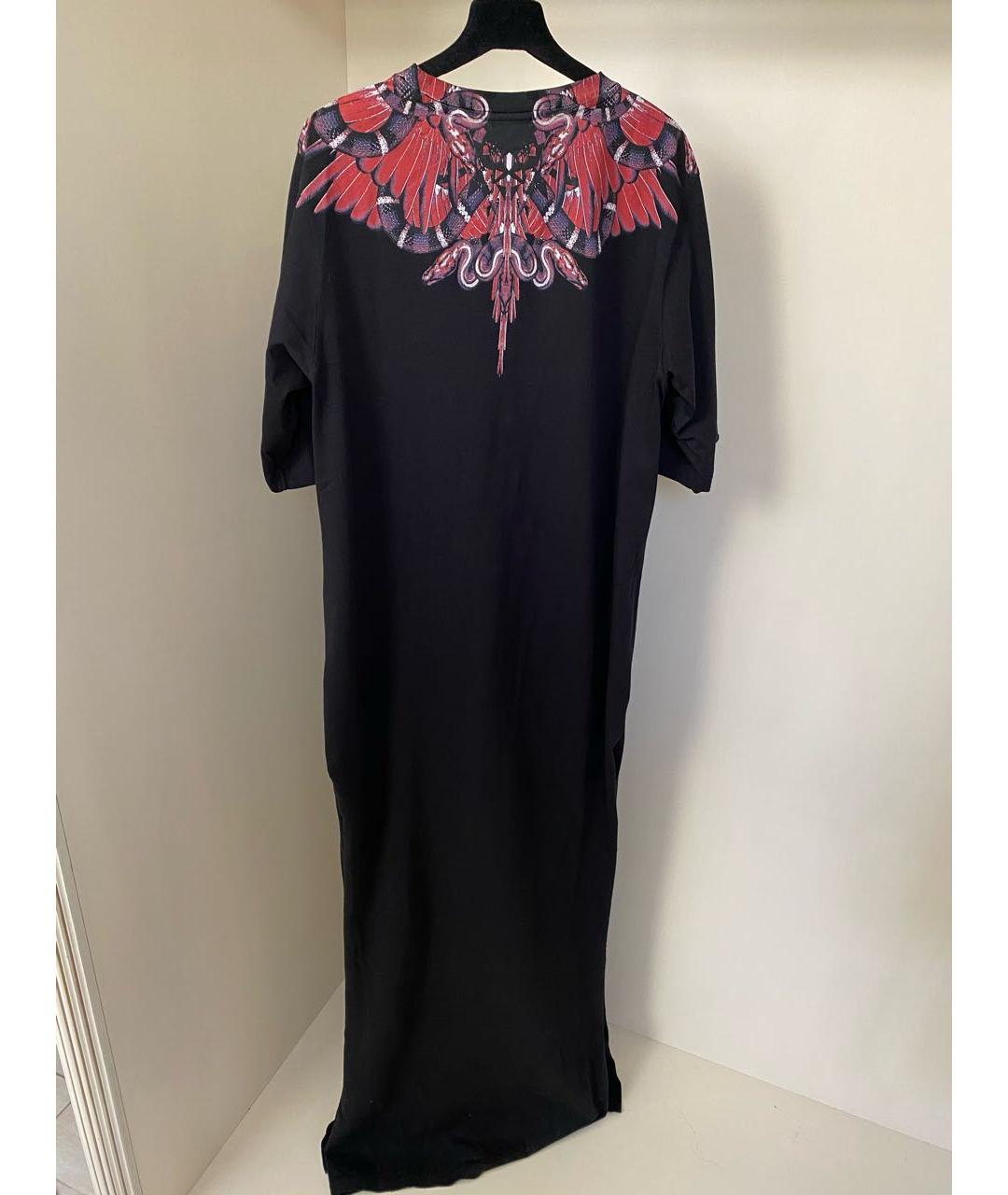 MARCELO BURLON Черное хлопковое повседневное платье, фото 5