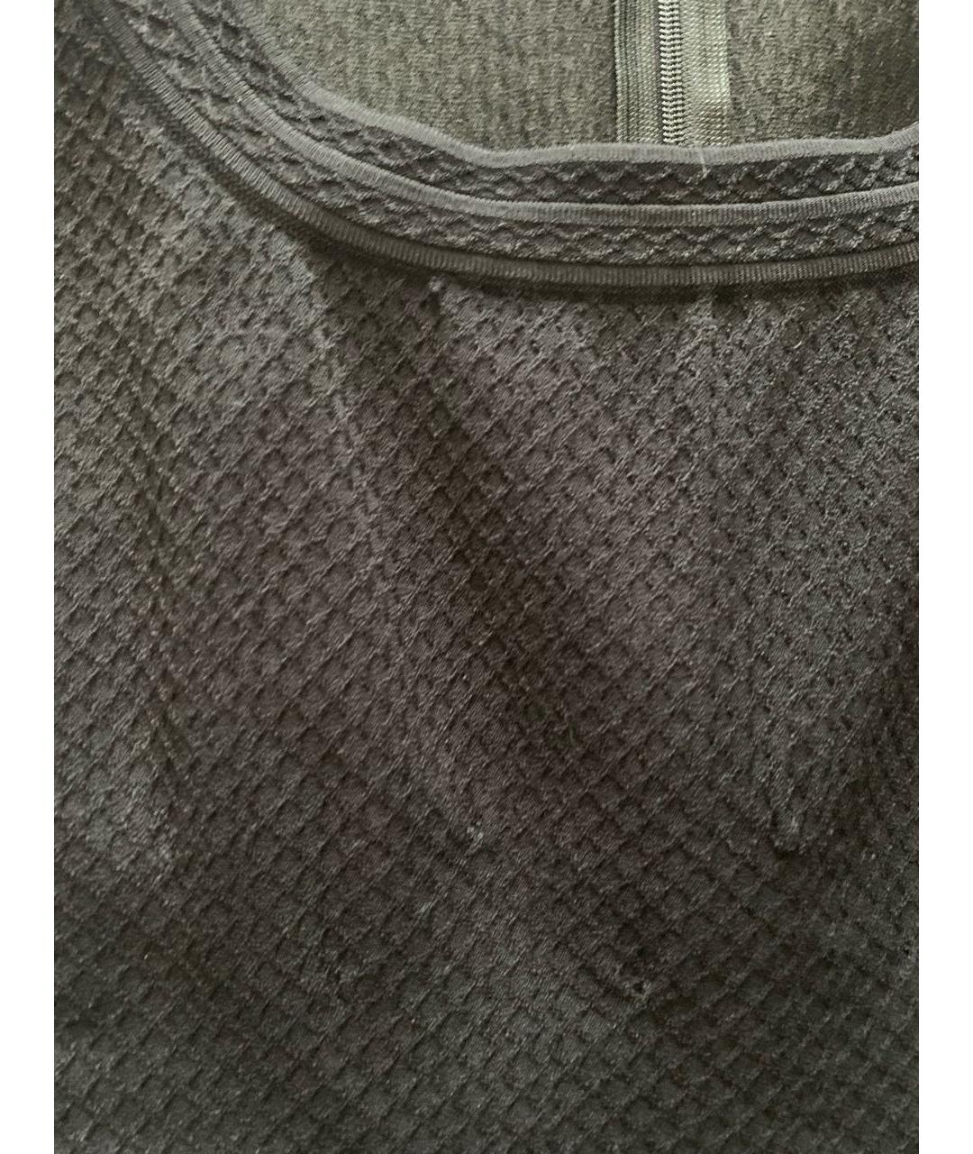 ALAIA Черное вискозное повседневное платье, фото 4