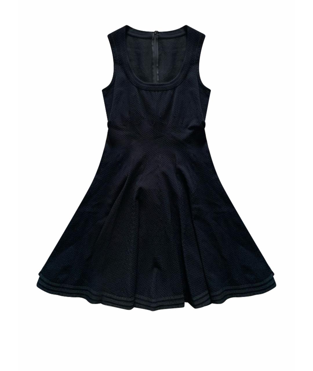 ALAIA Черное вискозное повседневное платье, фото 1