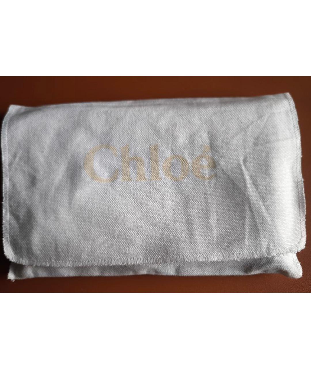 CHLOE Черный кожаный кошелек, фото 8