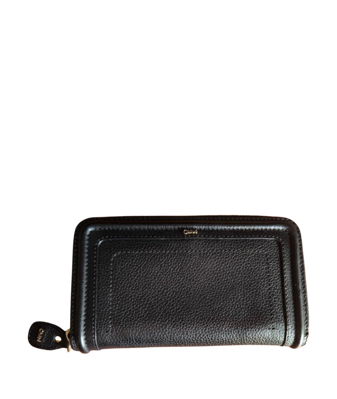 CHLOE Черный кожаный кошелек, фото 1