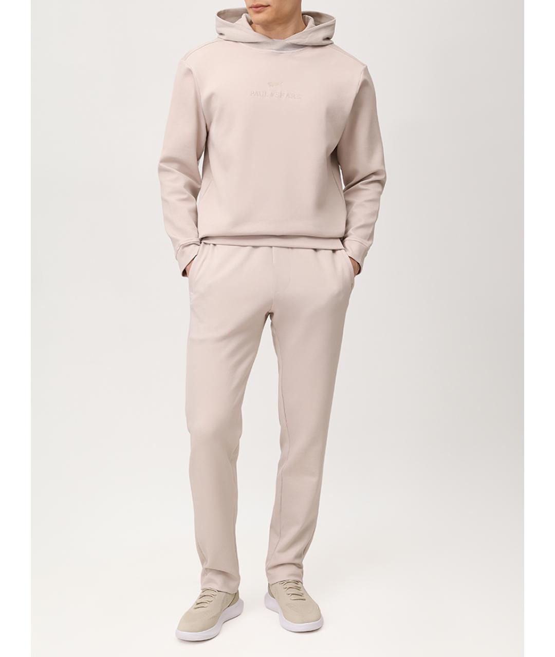 PAUL & SHARK Бежевые хлопковые повседневные брюки, фото 2