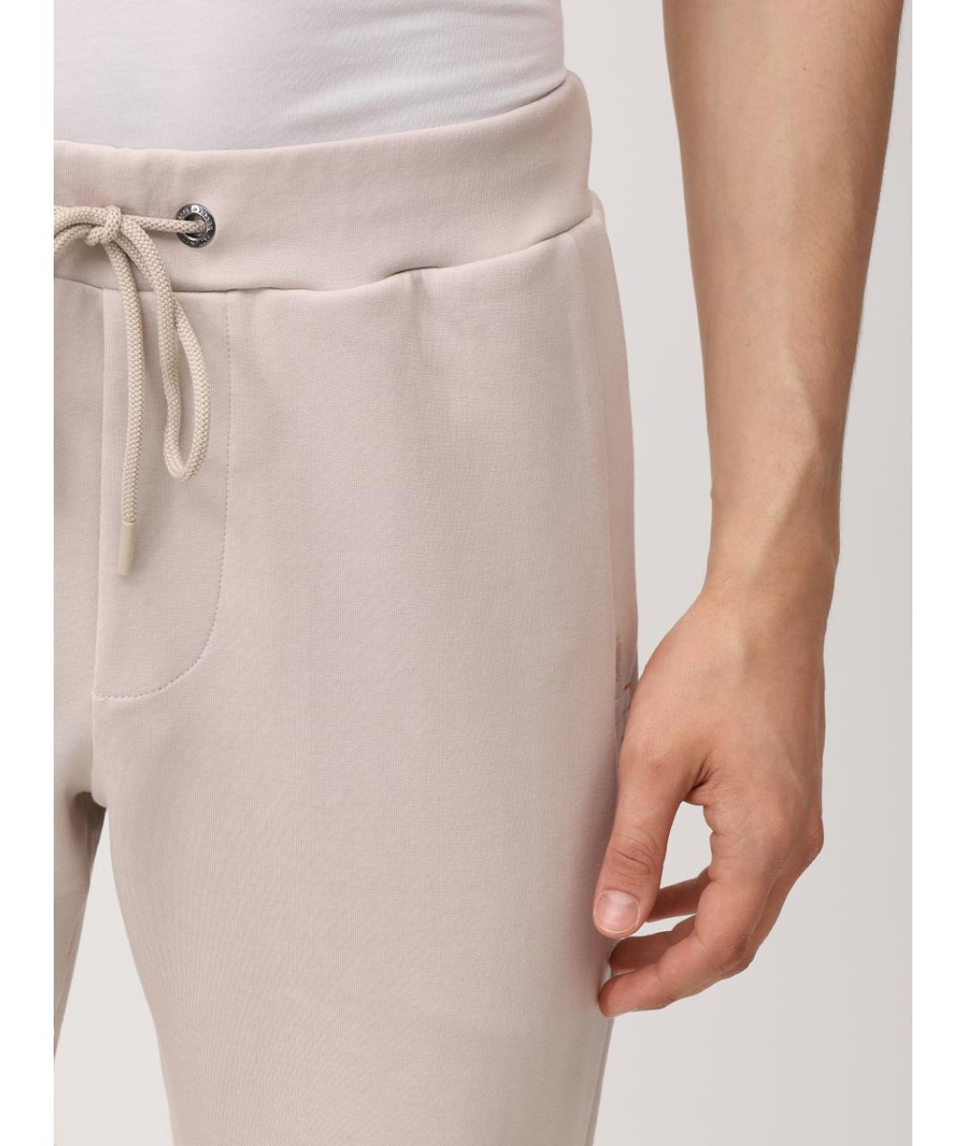 PAUL & SHARK Бежевые хлопковые повседневные брюки, фото 5
