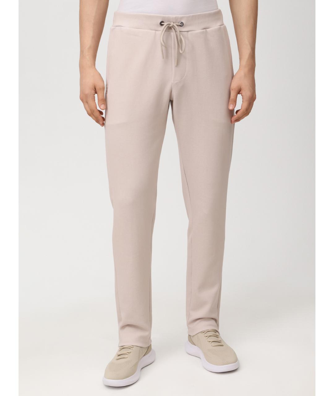 PAUL & SHARK Бежевые хлопковые повседневные брюки, фото 4