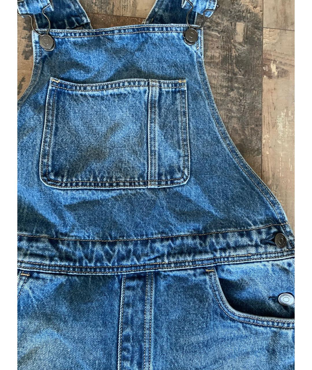 12 STOREEZ Синий хлопковый комбинезон, фото 4
