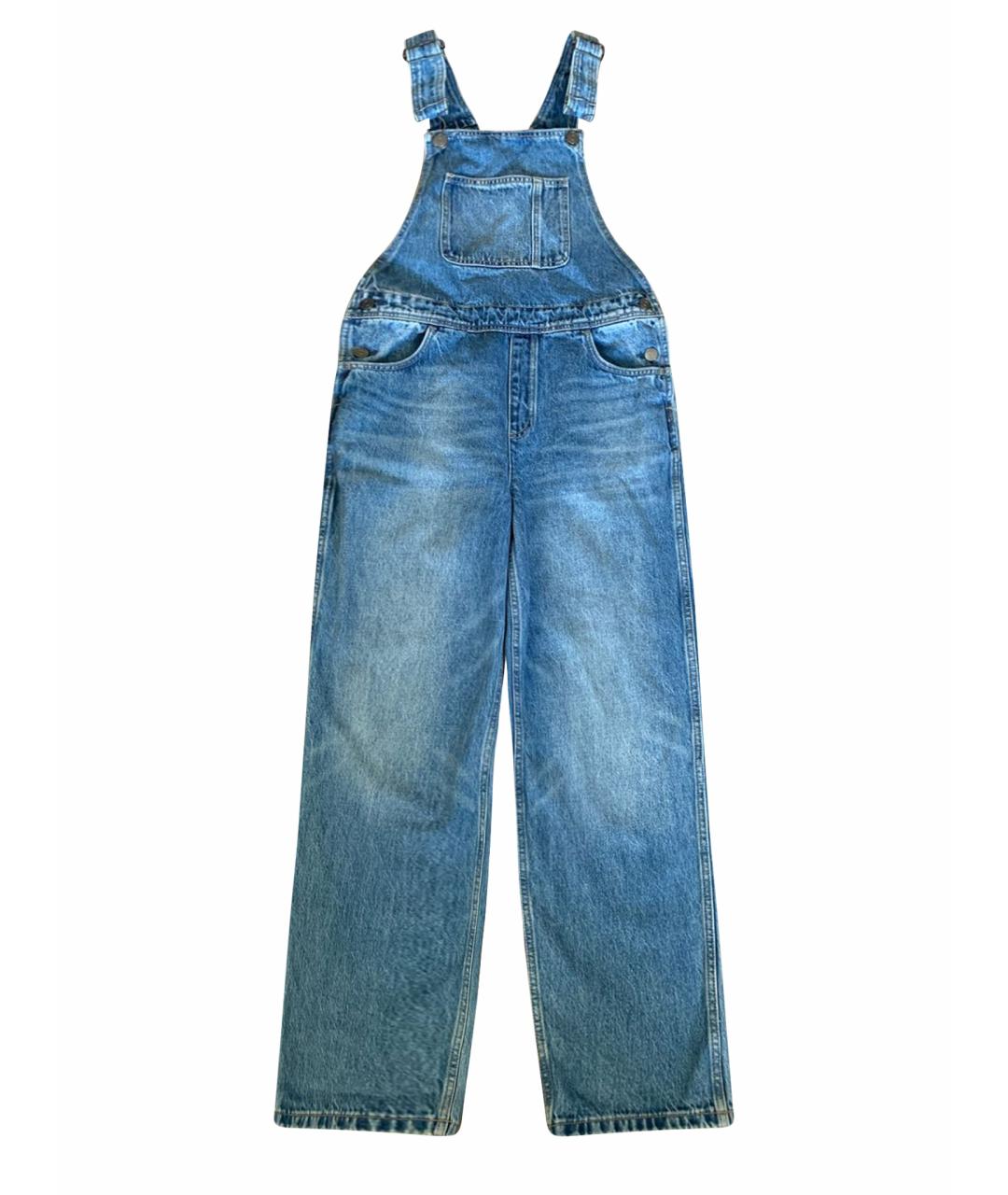12 STOREEZ Синий хлопковый комбинезон, фото 1