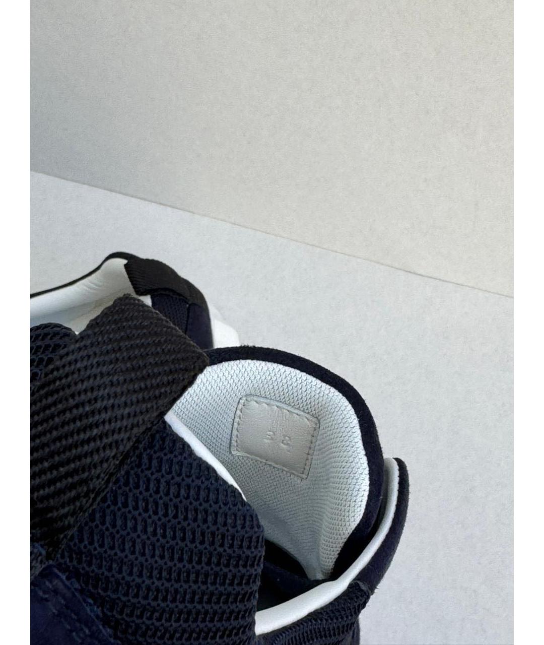 HERMES Темно-синие лодочки на низком каблуке, фото 6