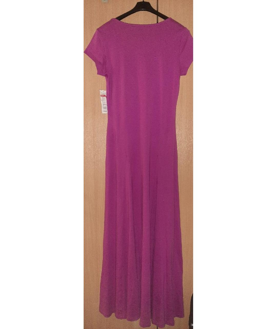 RALPH LAUREN Фуксия хлопковое повседневное платье, фото 4