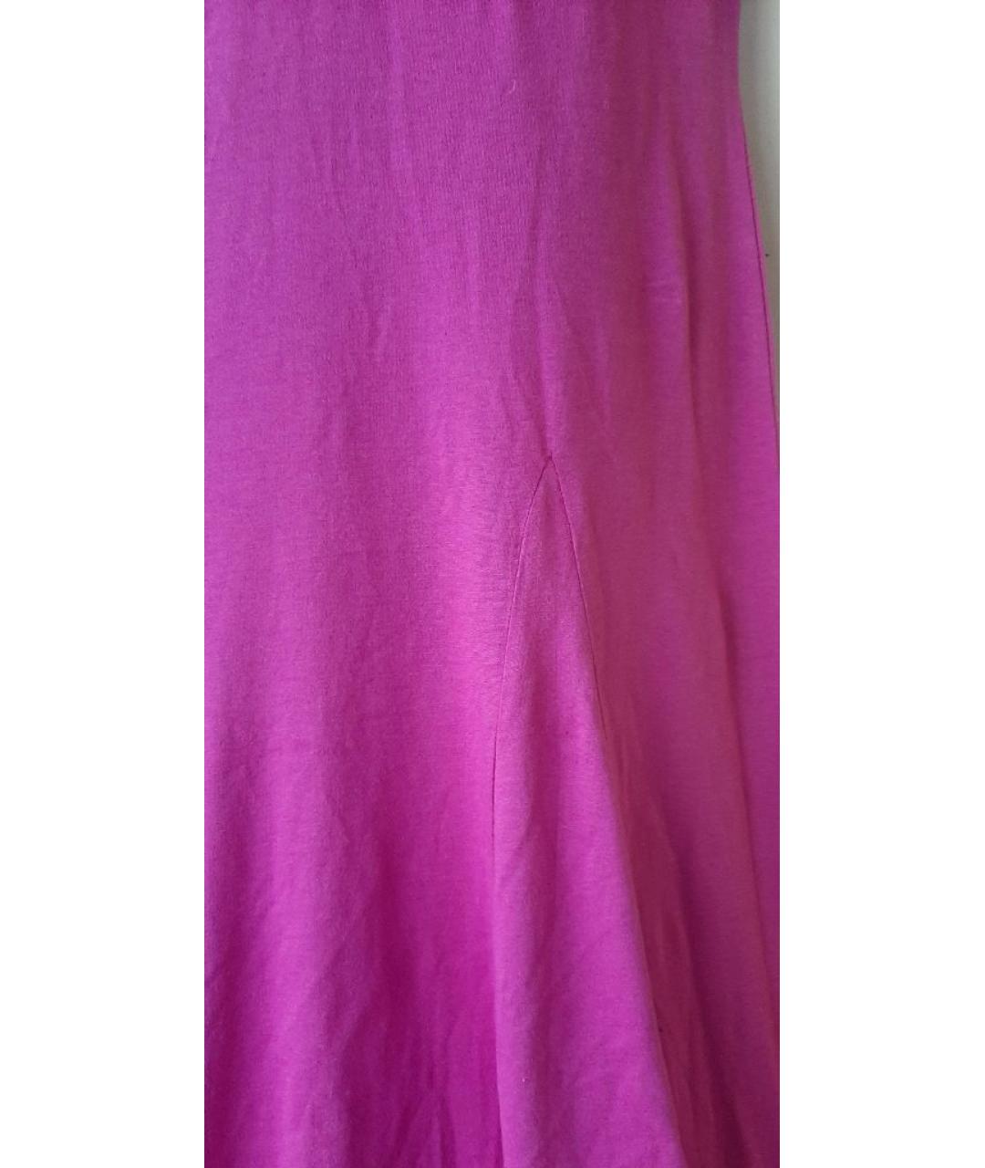 RALPH LAUREN Фуксия хлопковое повседневное платье, фото 7