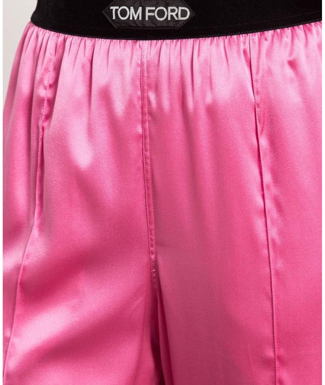 TOM FORD Розовый шелковый костюм с брюками, фото 6