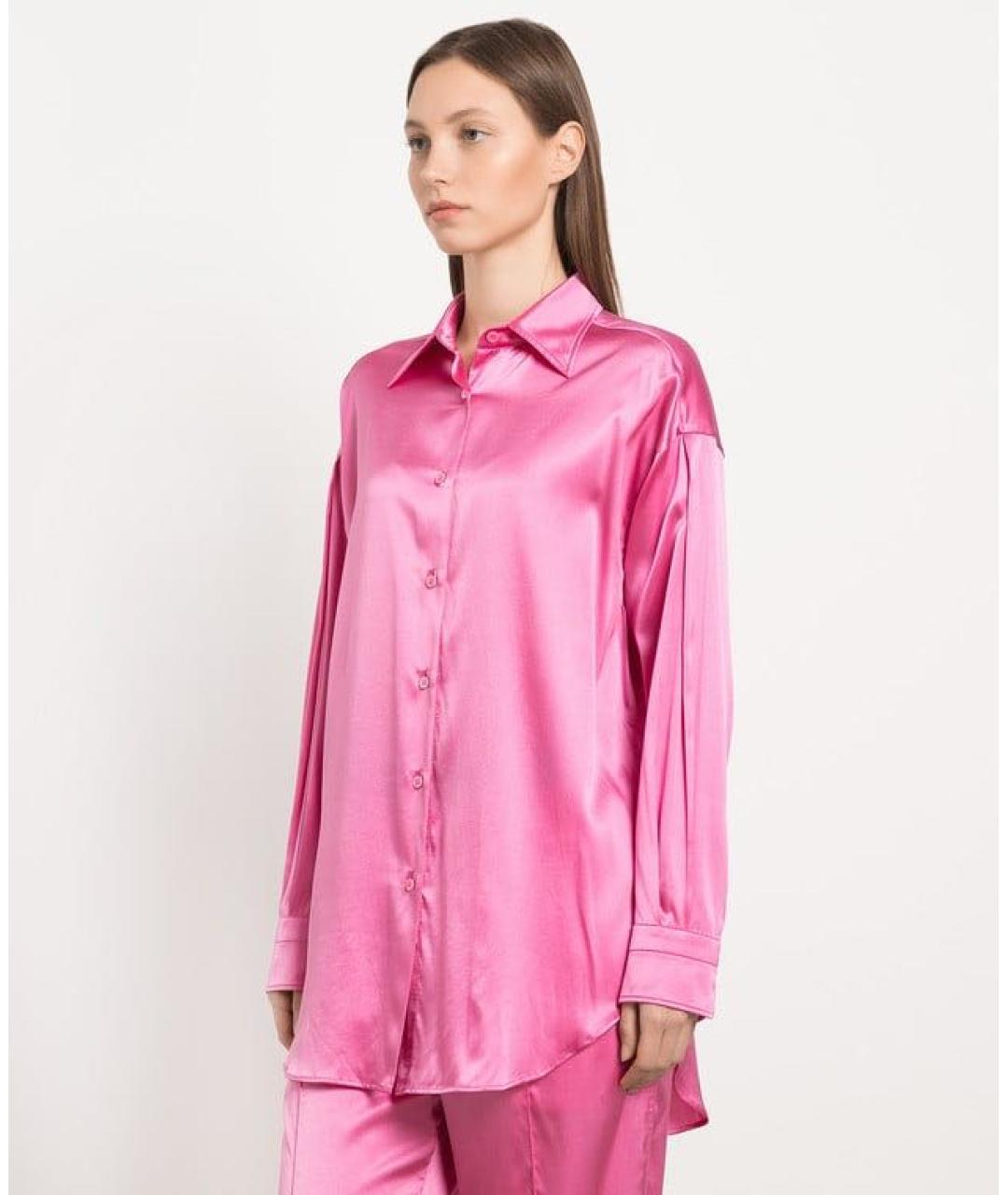 TOM FORD Розовый шелковый костюм с брюками, фото 3