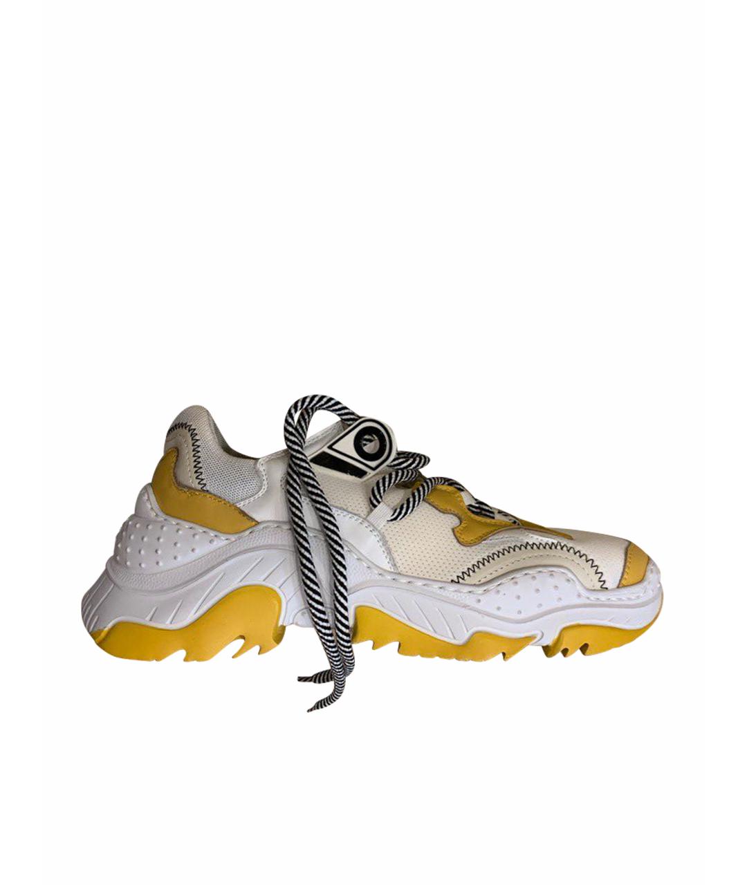 NO. 21 Белые кожаные кроссовки, фото 1