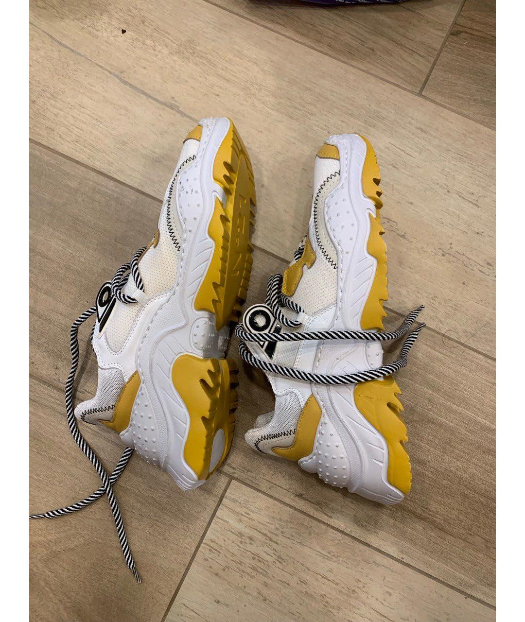 NO. 21 Белые кожаные кроссовки, фото 4