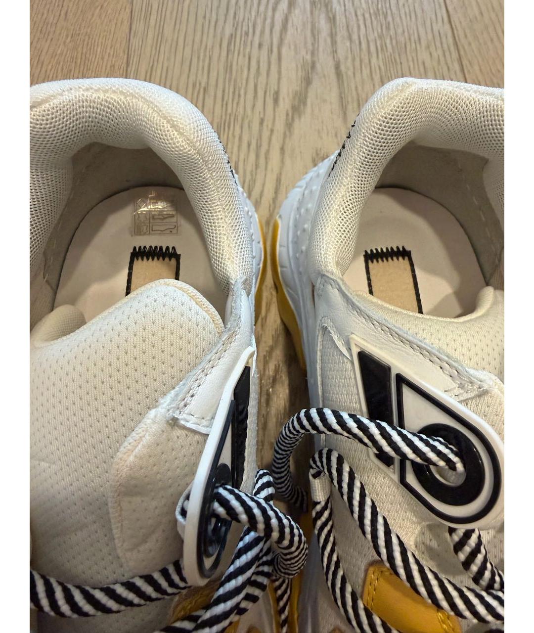 NO. 21 Белые кожаные кроссовки, фото 6