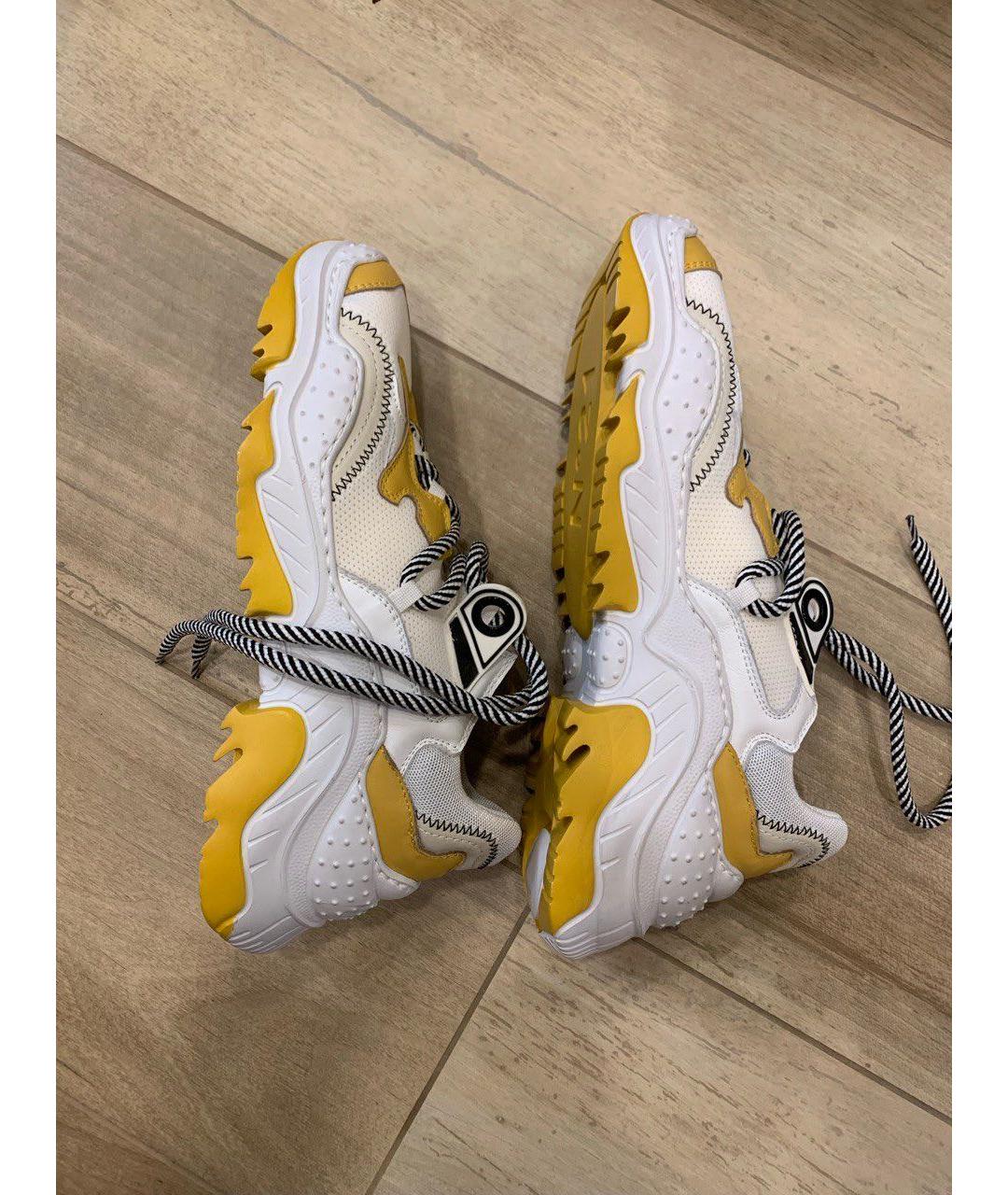 NO. 21 Белые кожаные кроссовки, фото 7