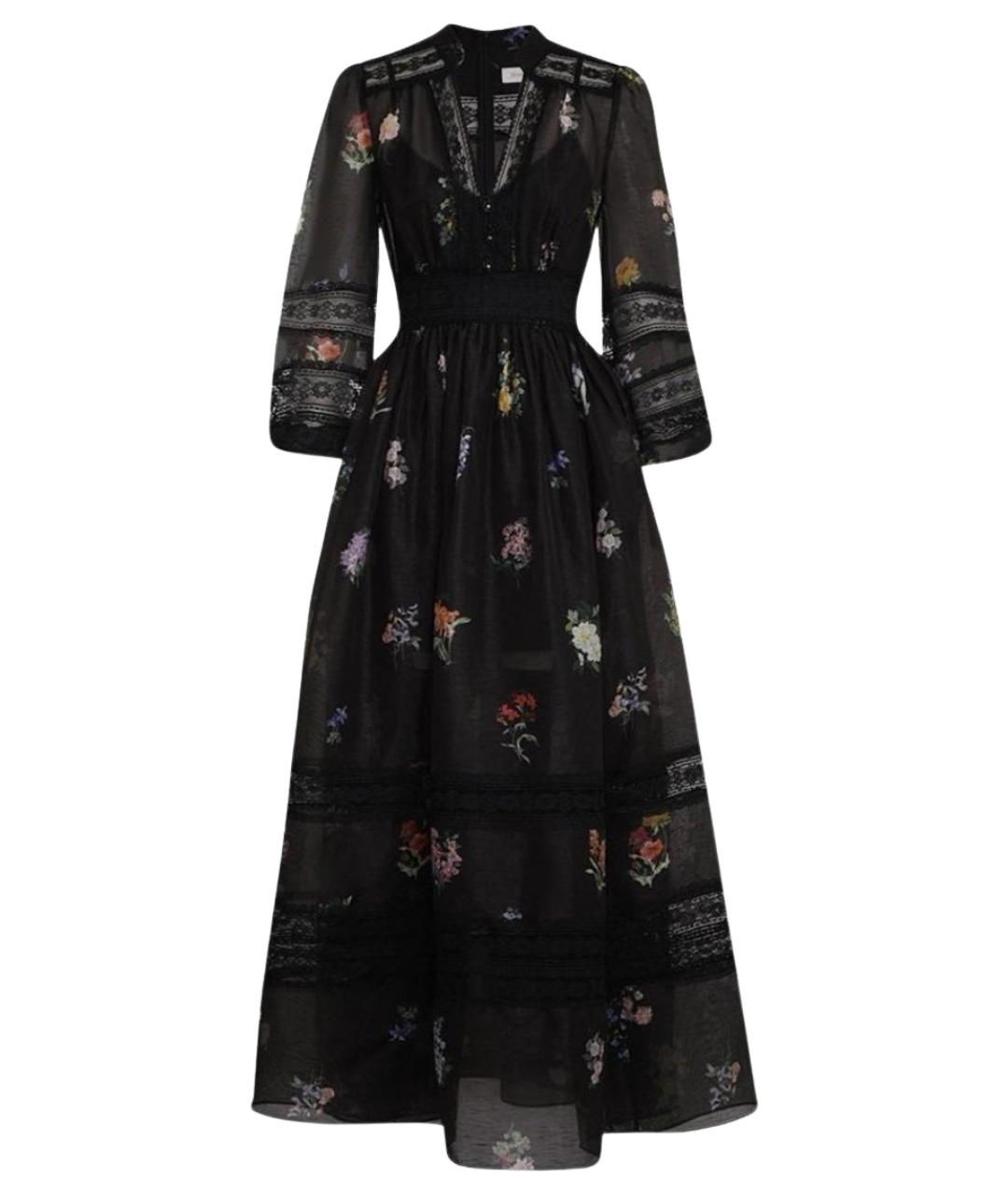 ZIMMERMANN Черное льняное повседневное платье, фото 1