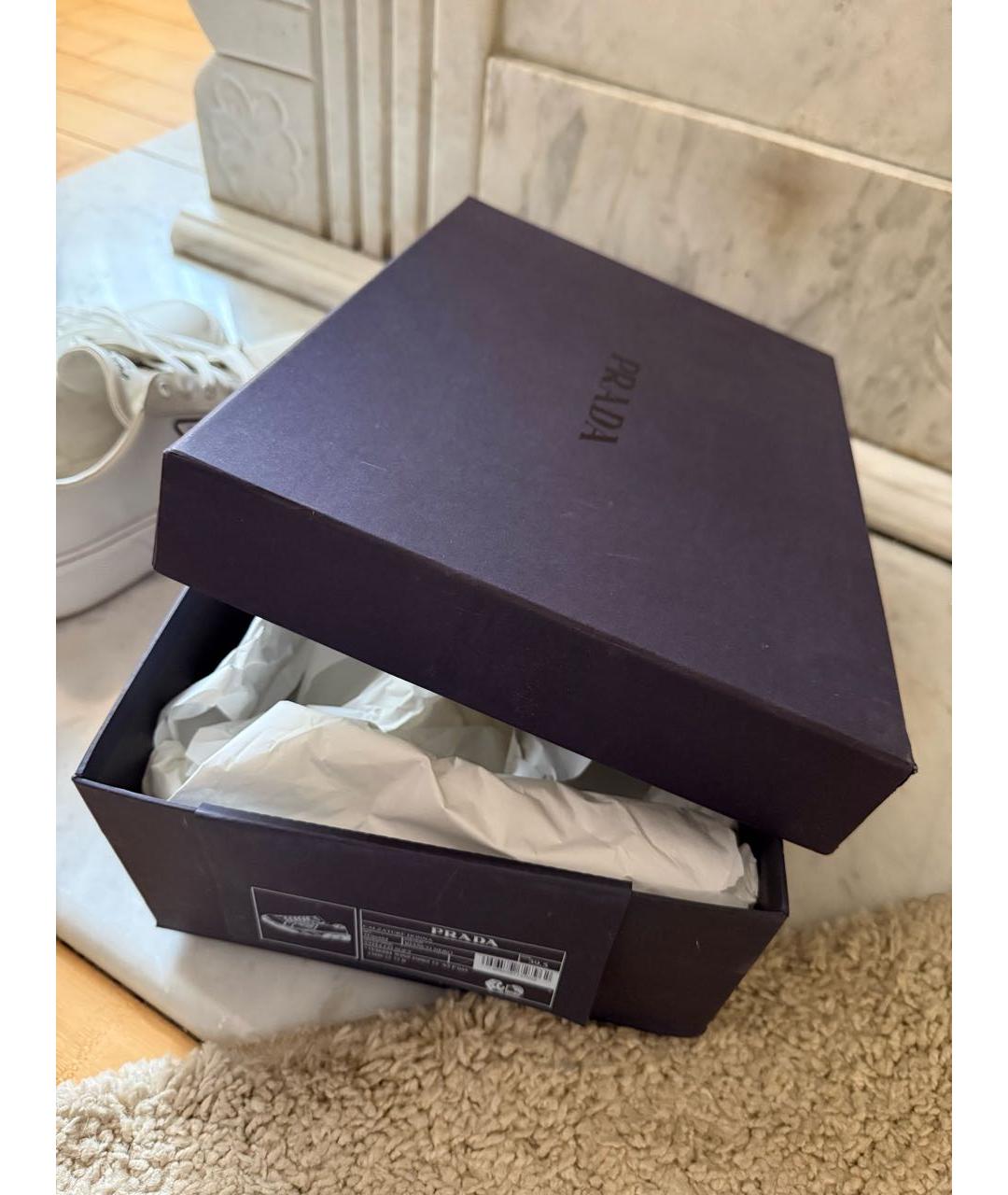 PRADA Белые кеды, фото 8