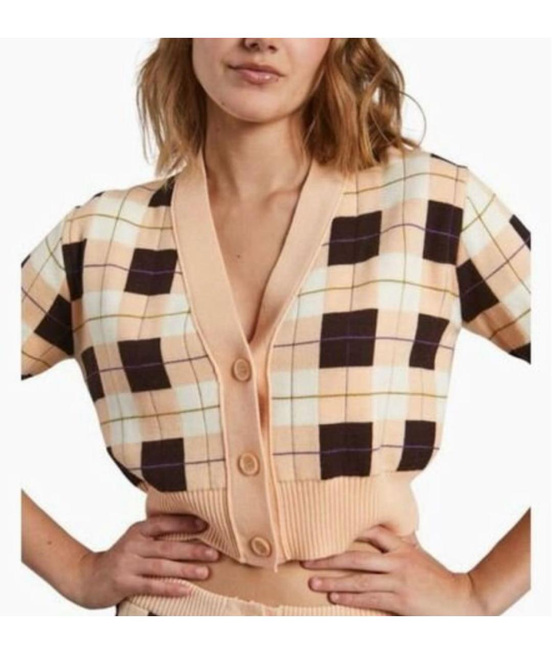 SPORTMAX Оранжевый шерстяной кардиган, фото 7