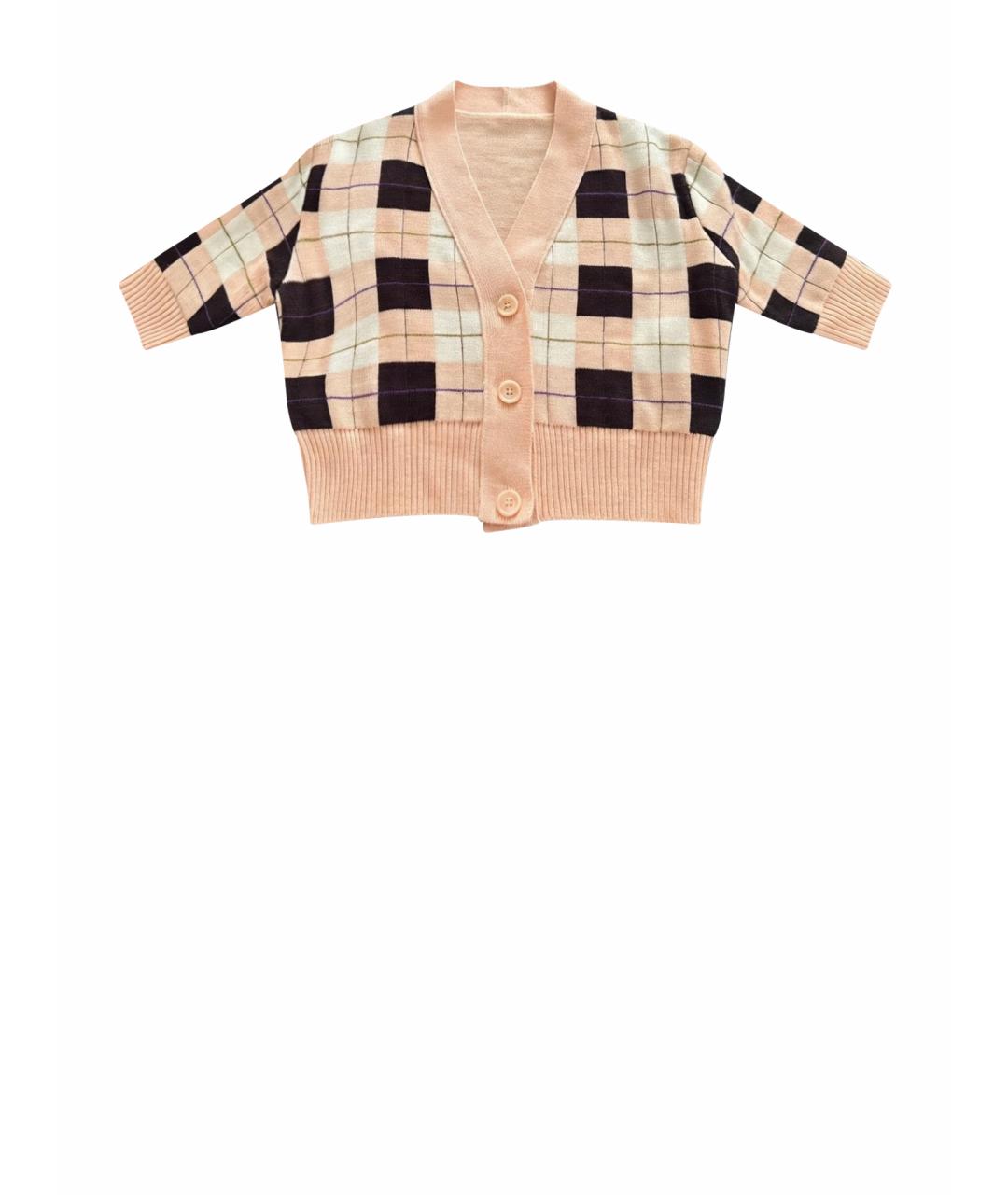 SPORTMAX Оранжевый шерстяной кардиган, фото 1