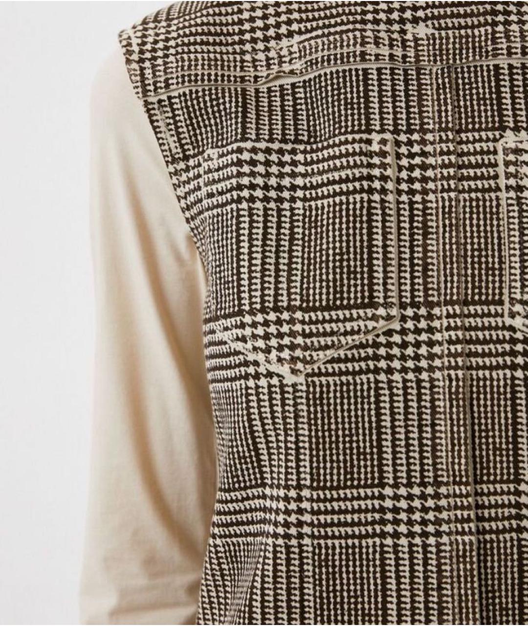 SPORTMAX Коричневое деним повседневное платье, фото 3