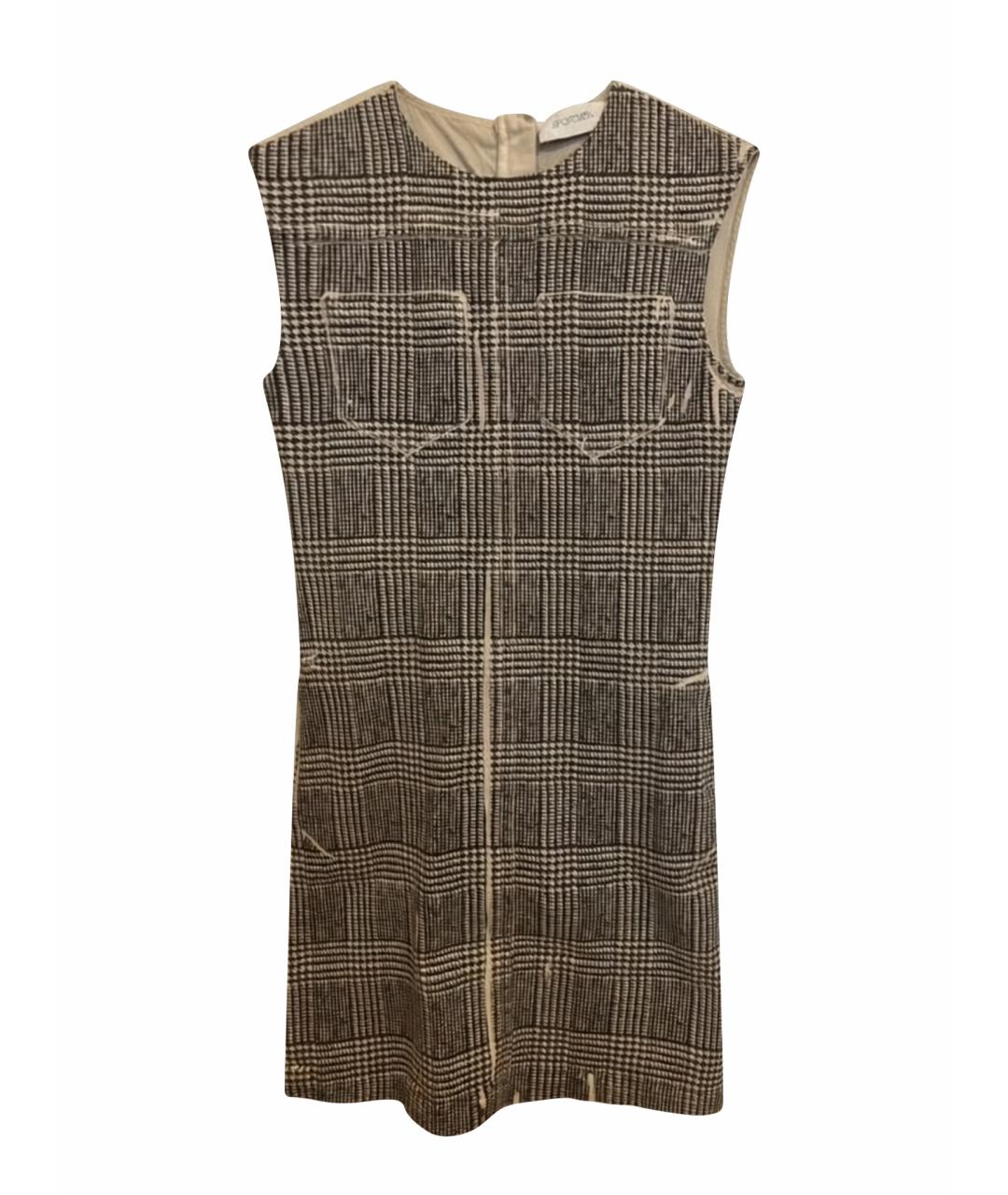 SPORTMAX Коричневое деним повседневное платье, фото 1