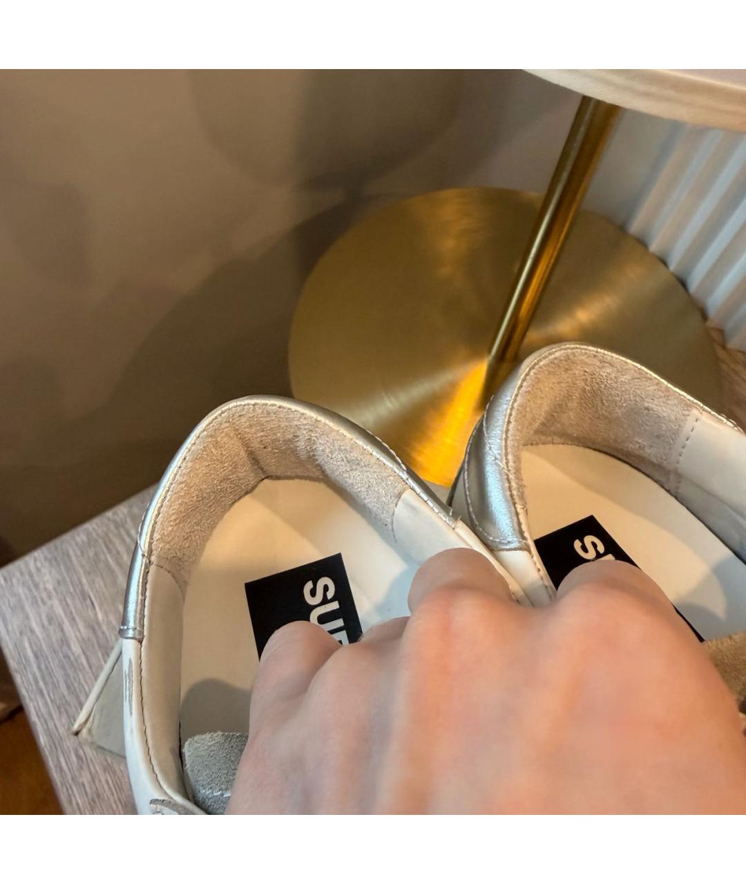 GOLDEN GOOSE DELUXE BRAND Белые кожаные кеды, фото 7