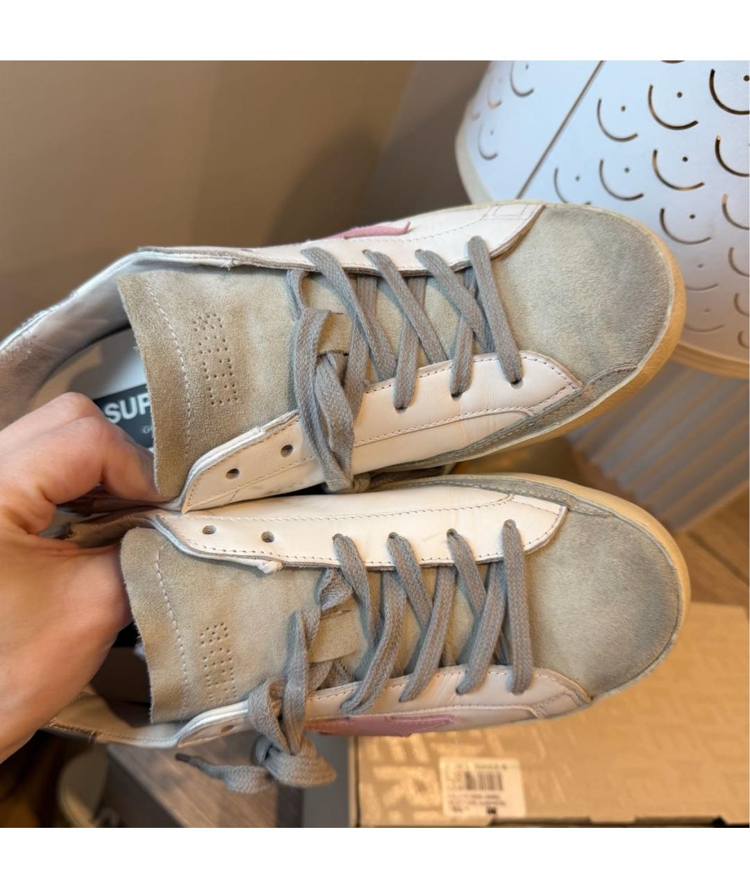 GOLDEN GOOSE DELUXE BRAND Белые кожаные кеды, фото 6