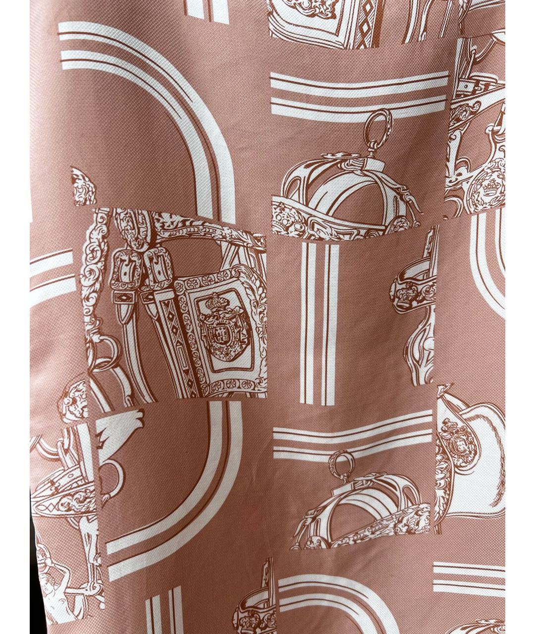 HERMES Коралловое повседневное платье, фото 2