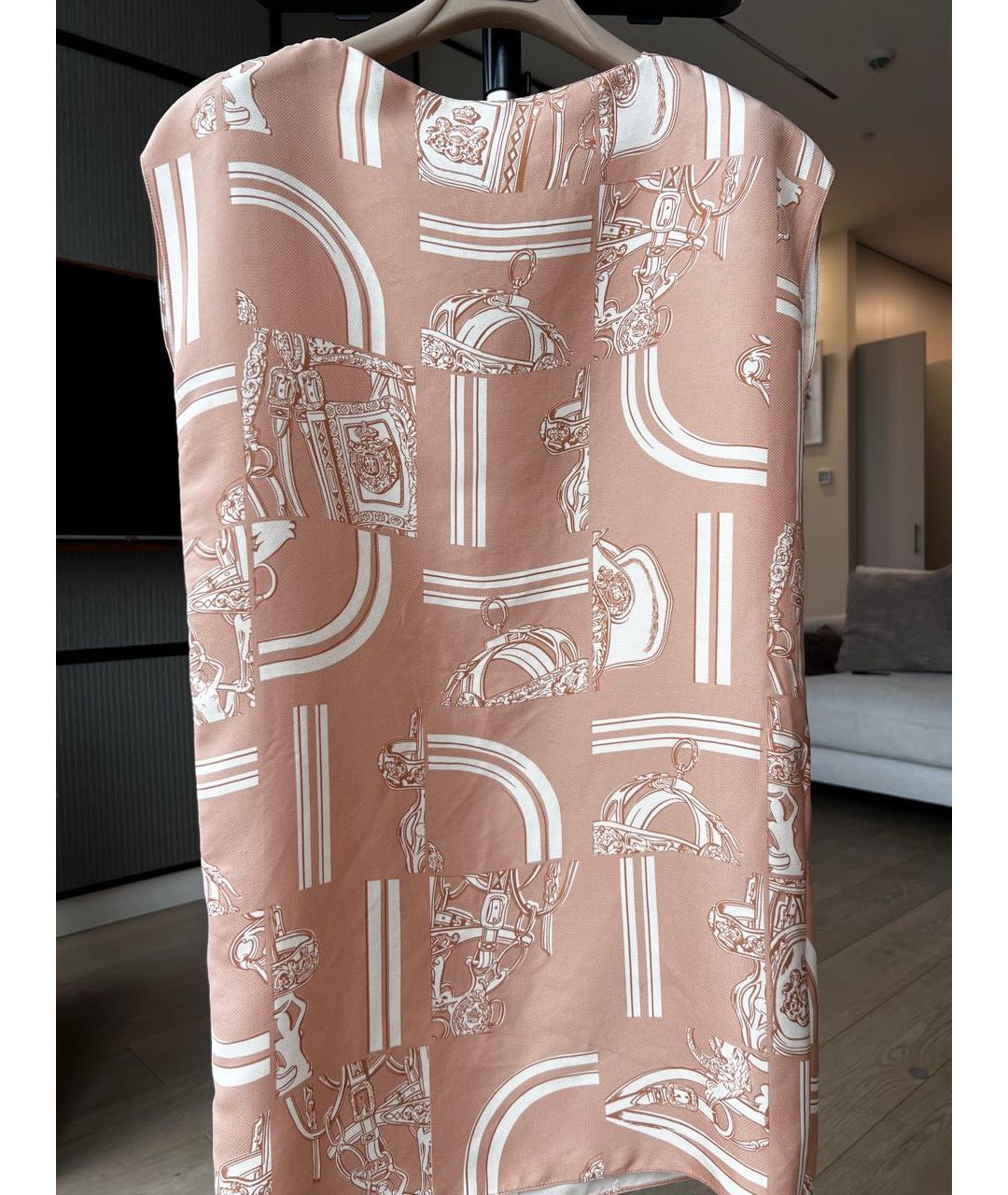 HERMES Коралловое повседневное платье, фото 5