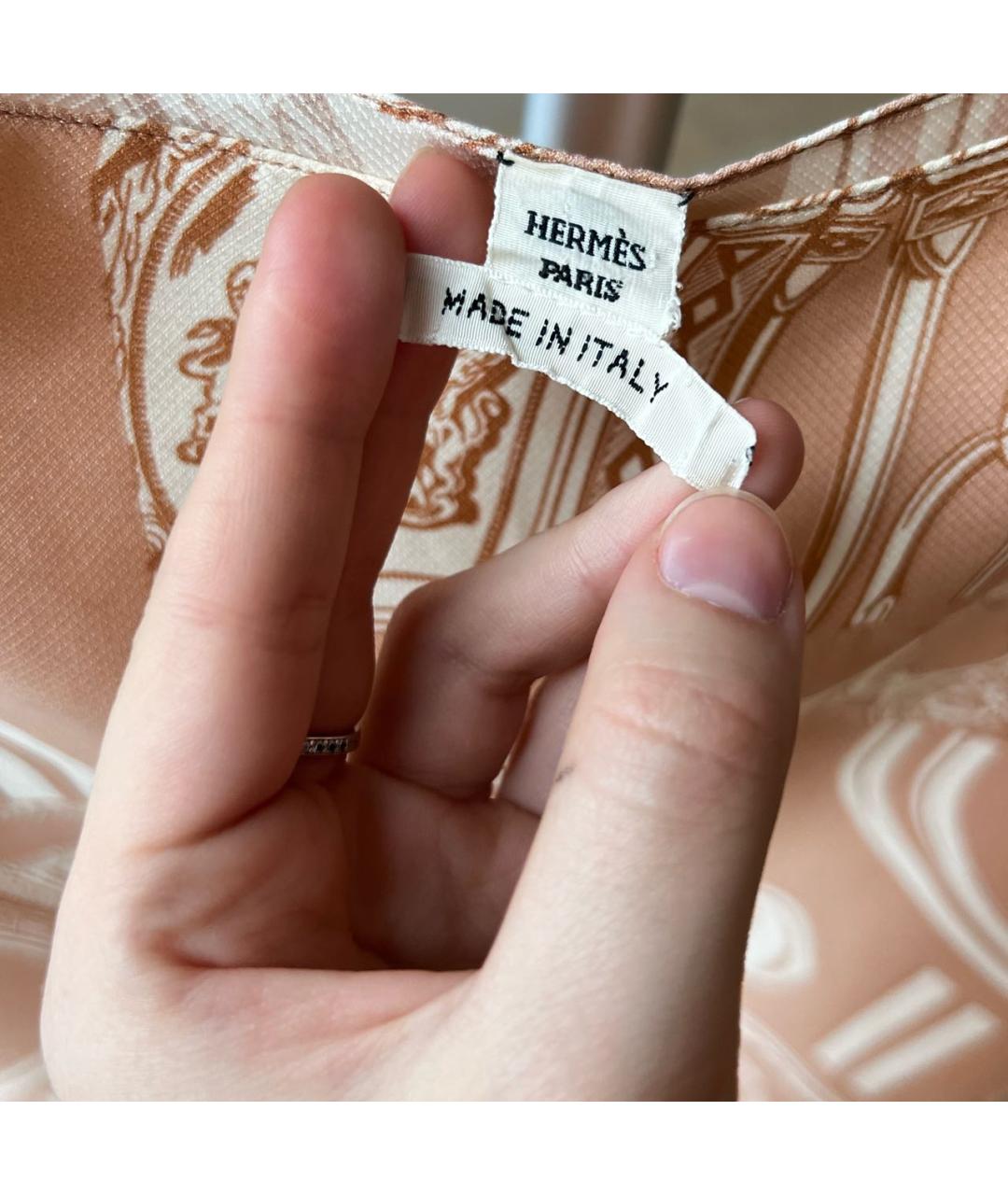 HERMES Коралловое повседневное платье, фото 3