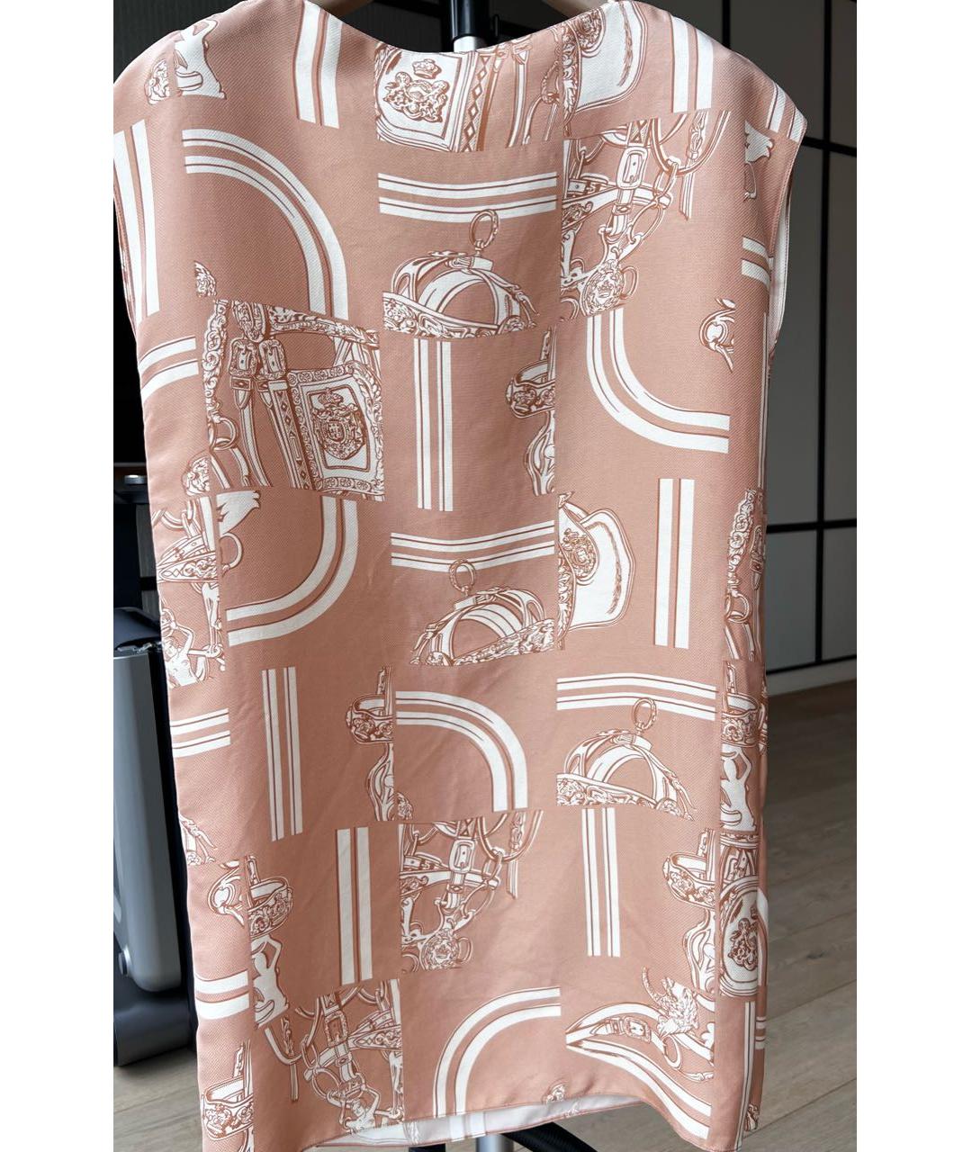 HERMES Коралловое повседневное платье, фото 4