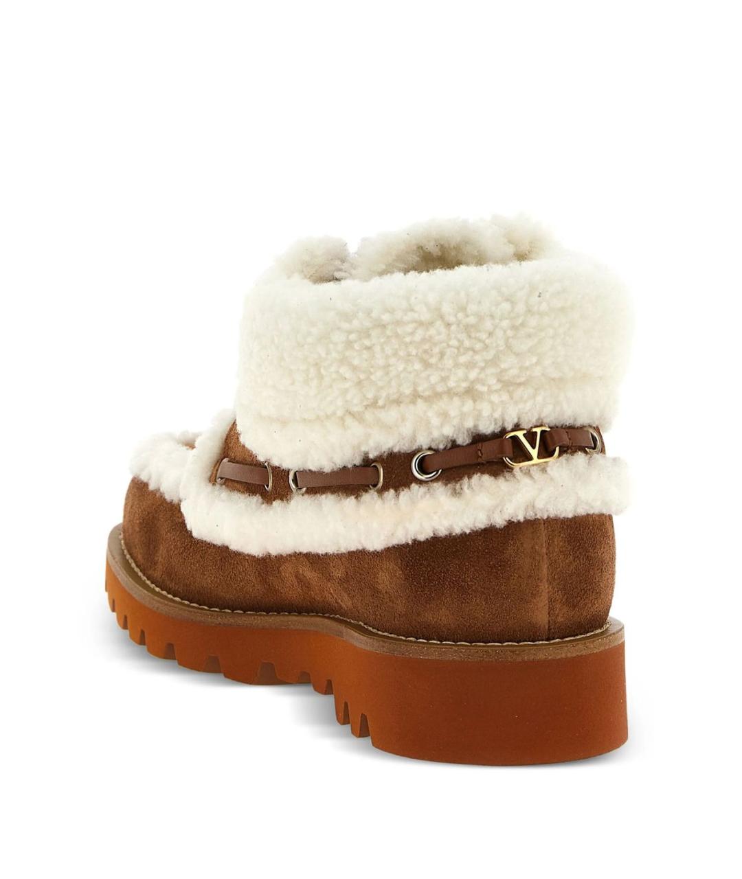 VALENTINO Коричневые замшевые ботинки, фото 4