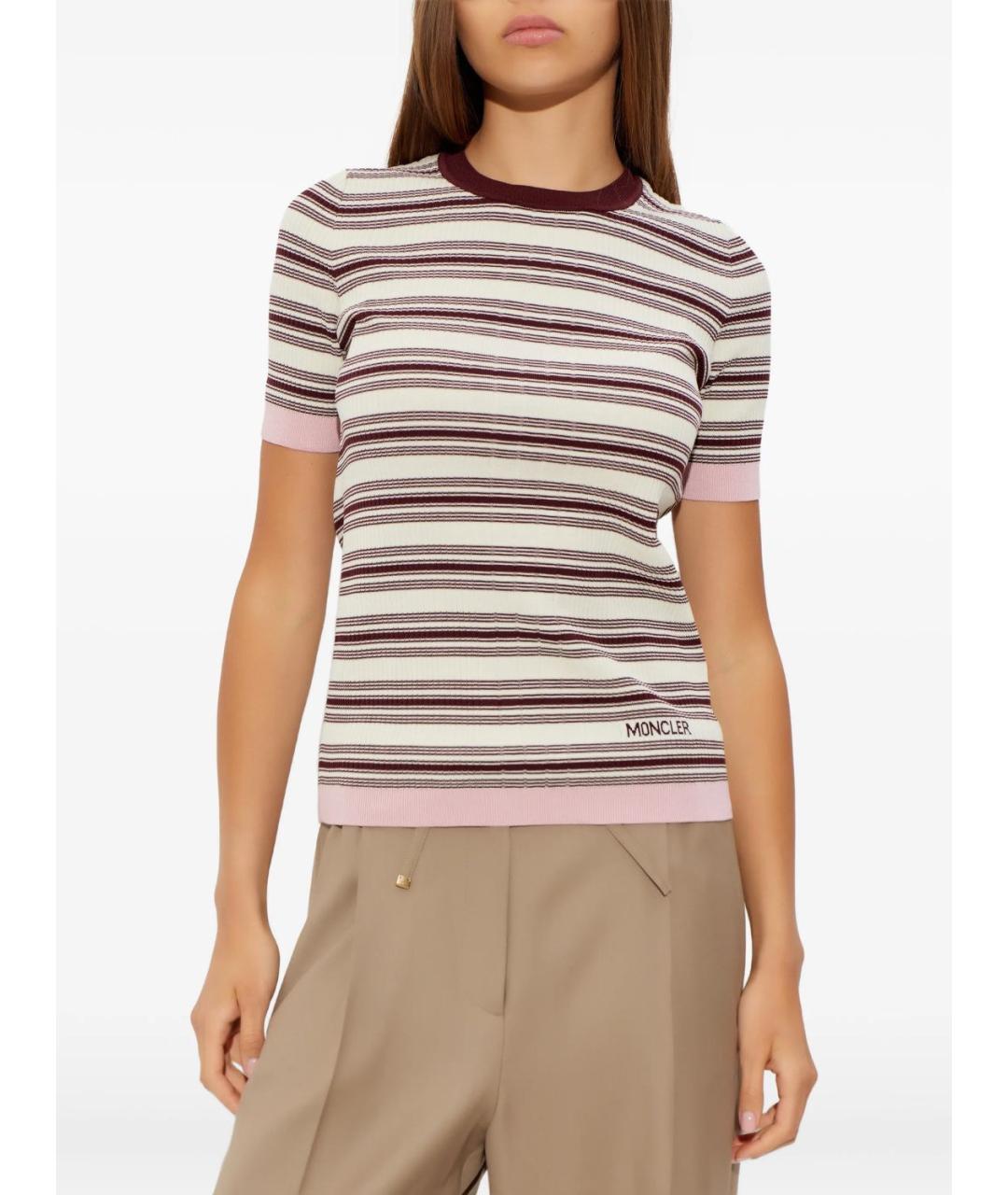 MONCLER Мульти хлопковая футболка, фото 3