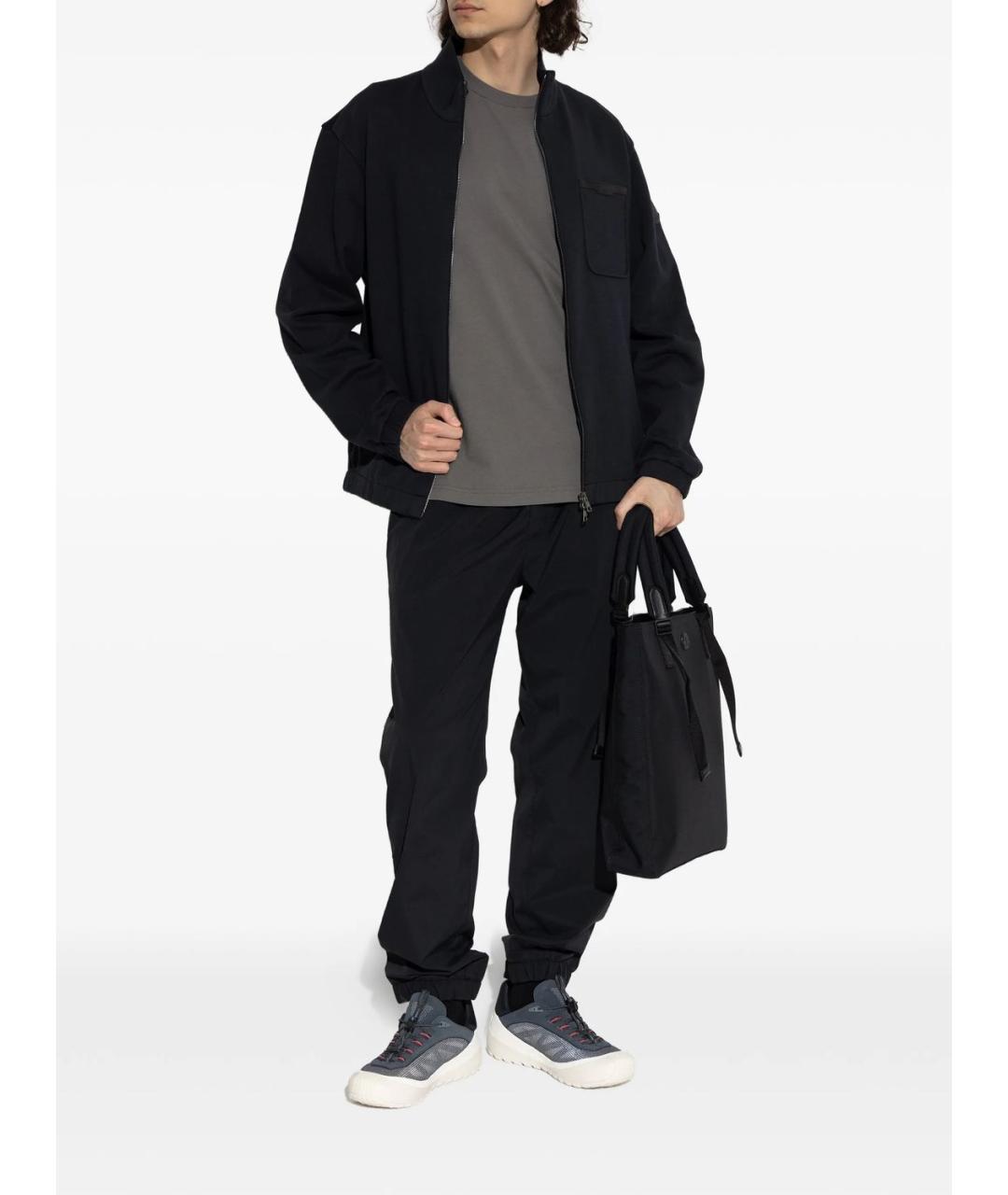 MONCLER Синий хлопковый джемпер / свитер, фото 2