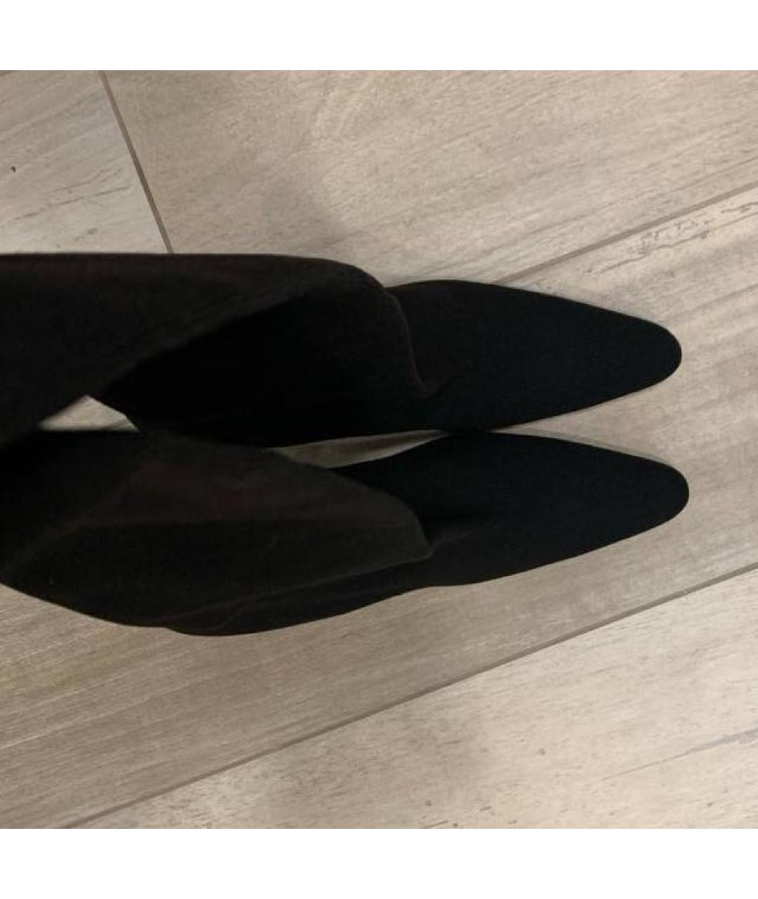 BALENCIAGA Черные синтетические ботфорты, фото 2