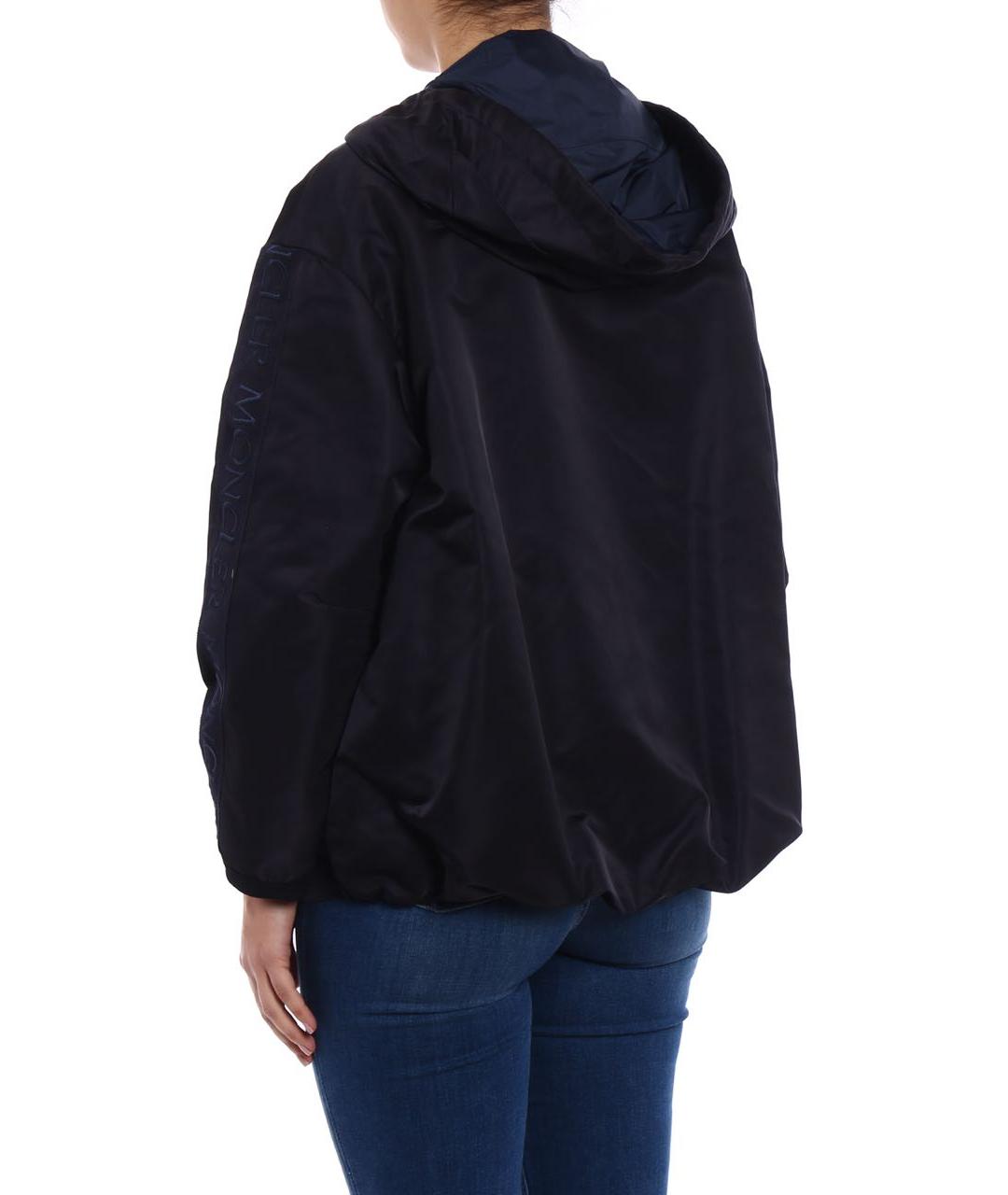 MONCLER Темно-синяя полиамидовая куртка, фото 4