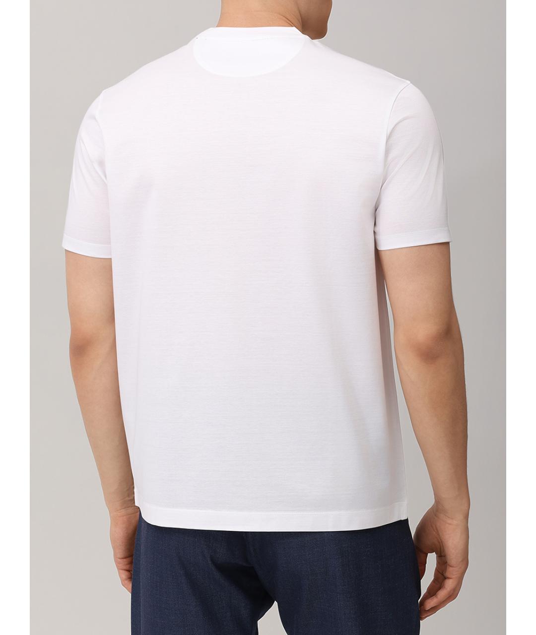 PAUL & SHARK Белая хлопковая футболка, фото 3