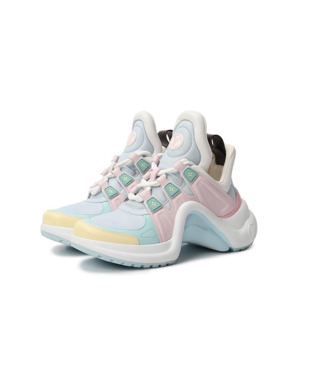 LOUIS VUITTON Мульти кожаные кроссовки, фото 6