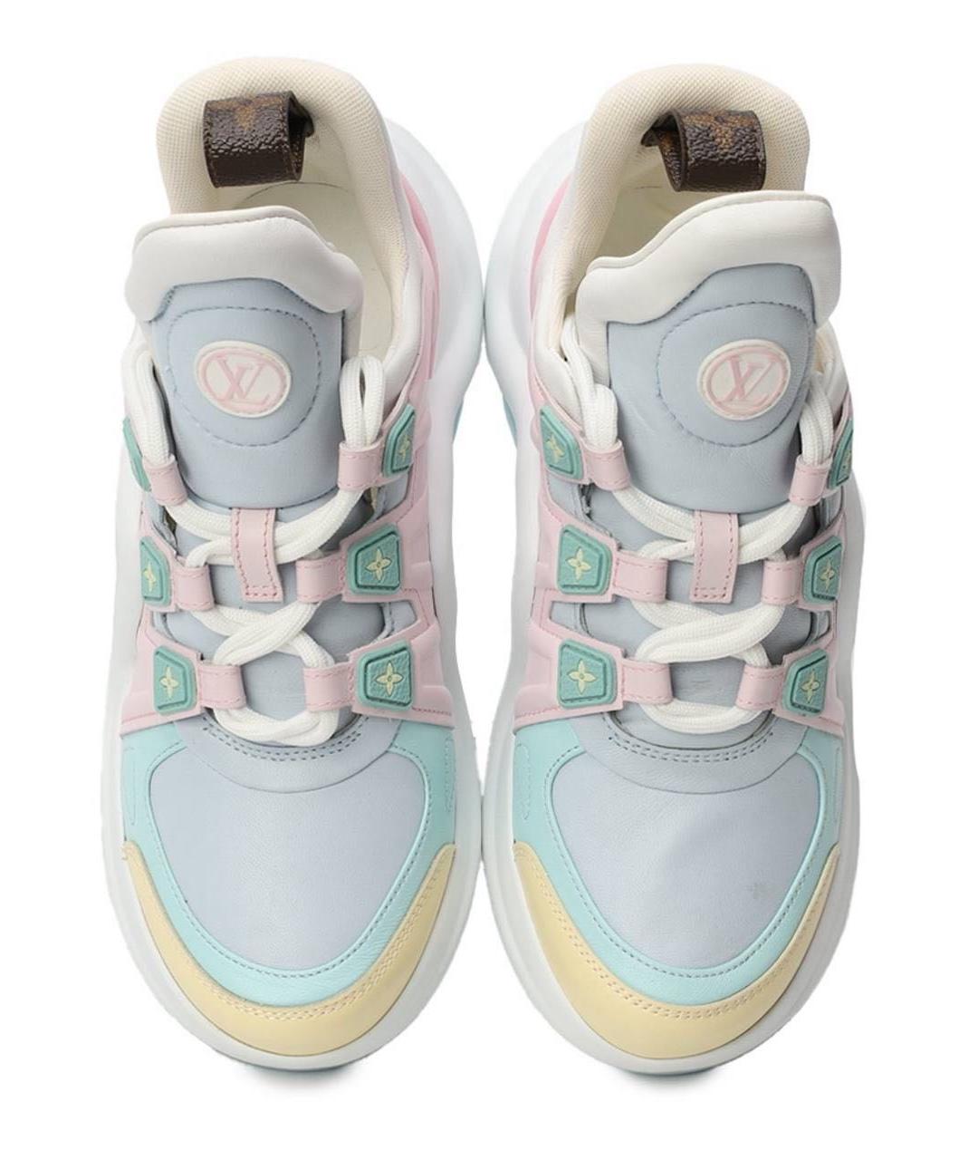 LOUIS VUITTON Мульти кожаные кроссовки, фото 2