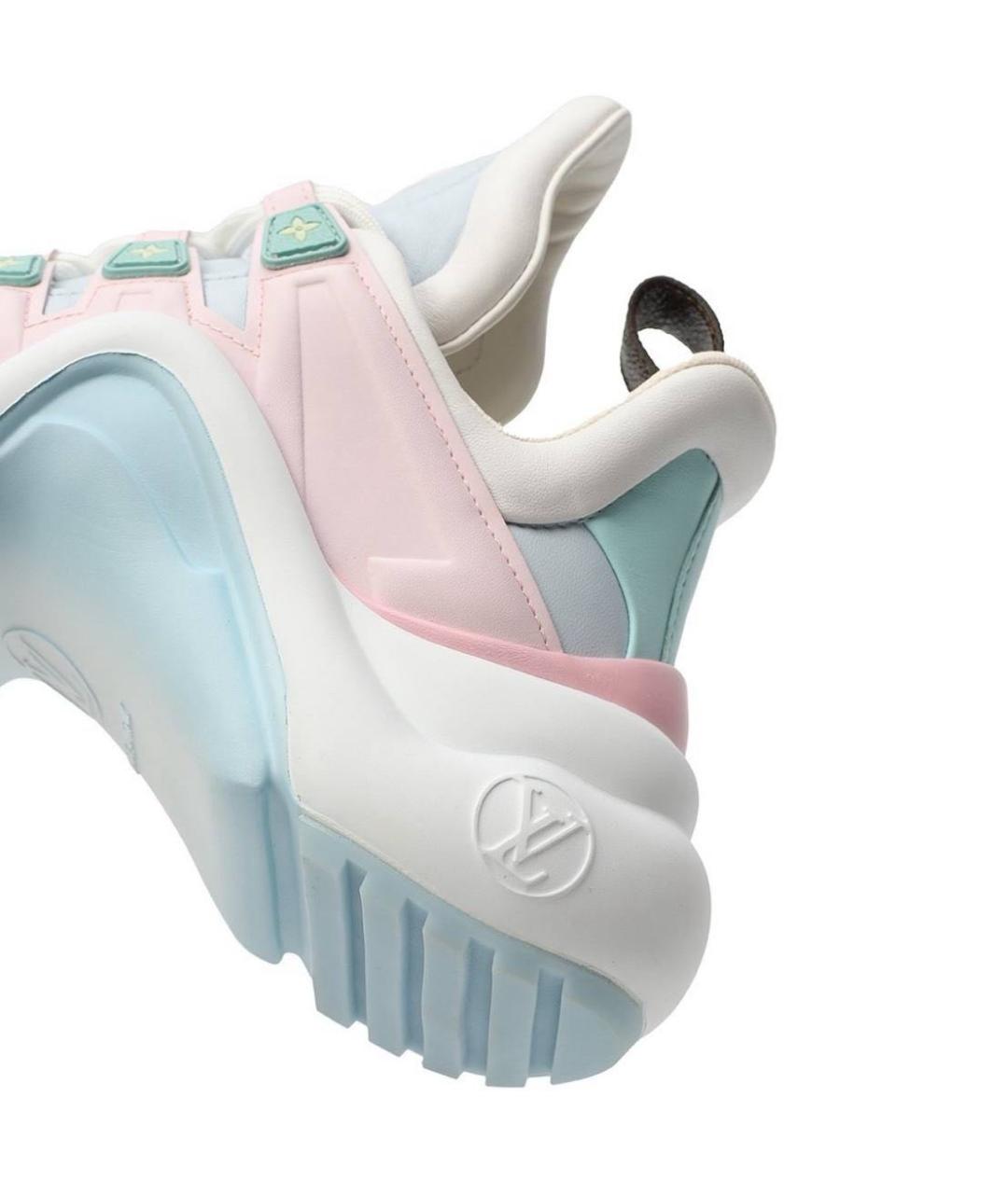 LOUIS VUITTON Мульти кожаные кроссовки, фото 5