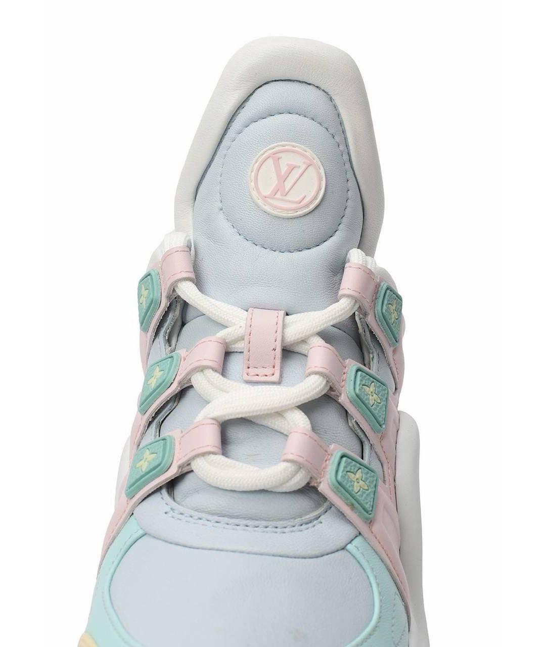 LOUIS VUITTON Мульти кожаные кроссовки, фото 4