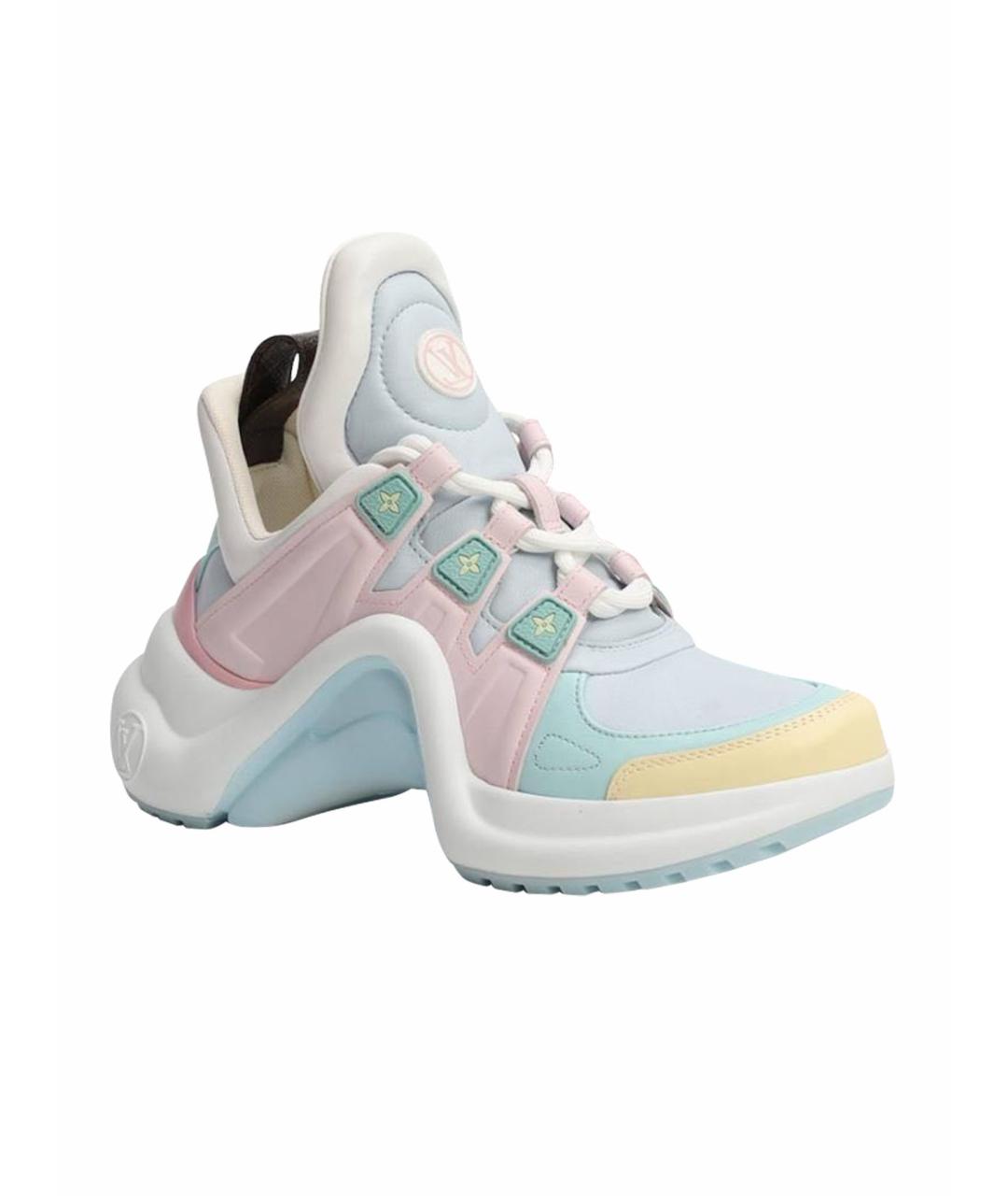 LOUIS VUITTON Мульти кожаные кроссовки, фото 1