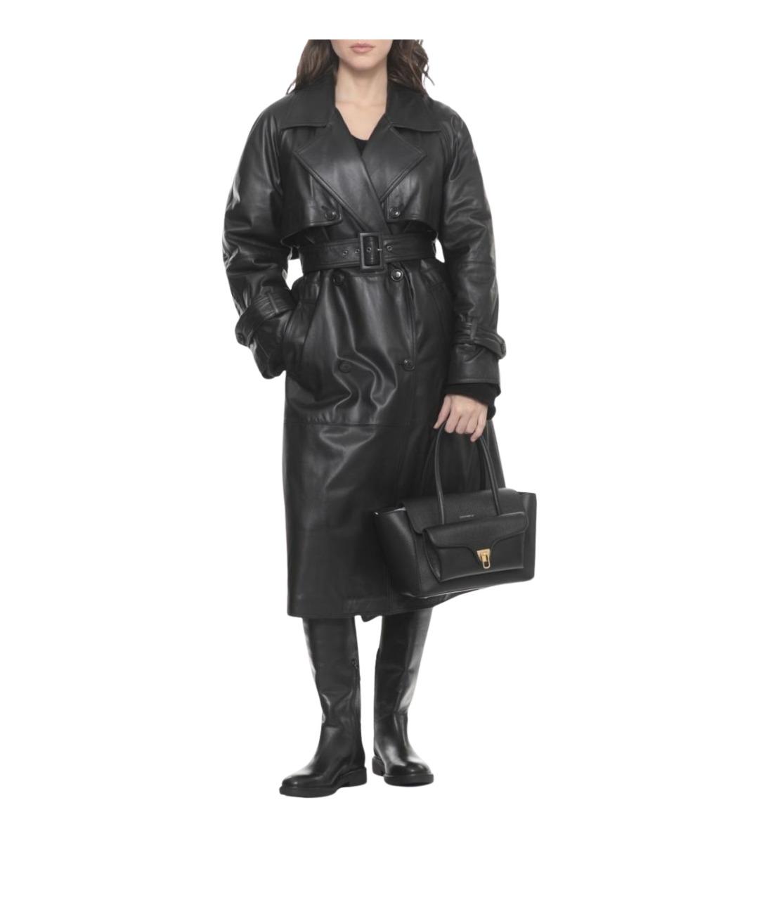 COCCINELLE Черная кожаная сумка через плечо, фото 2