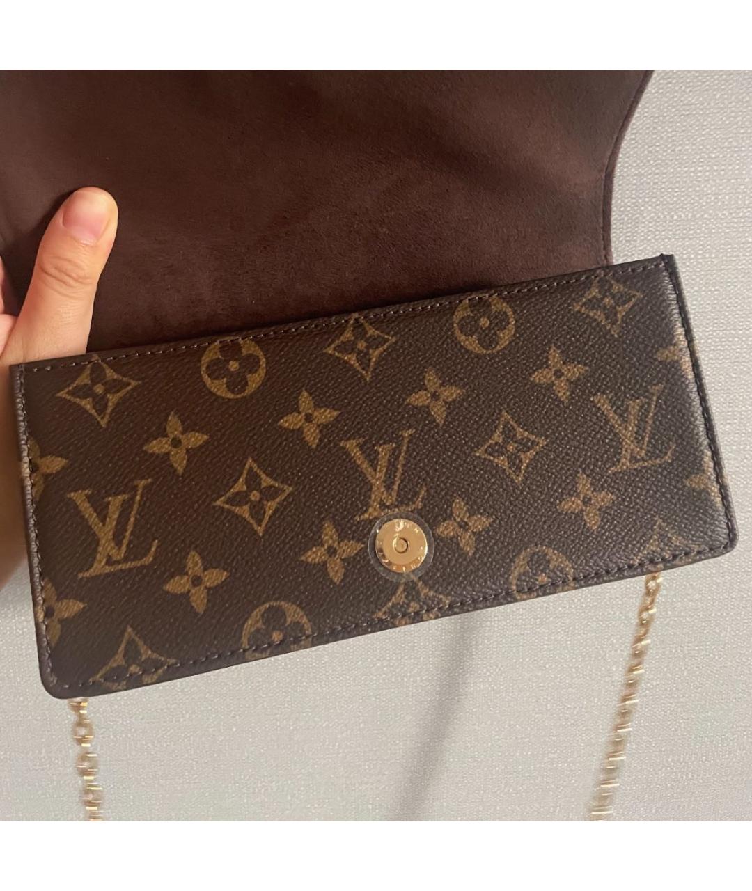 LOUIS VUITTON Коричневая сумка через плечо, фото 3