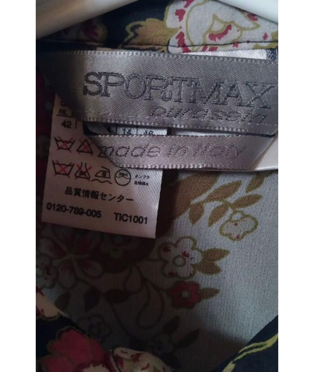 SPORTMAX Мульти шелковая блузы, фото 4
