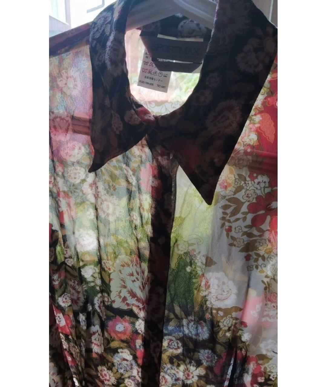 SPORTMAX Мульти шелковая блузы, фото 5