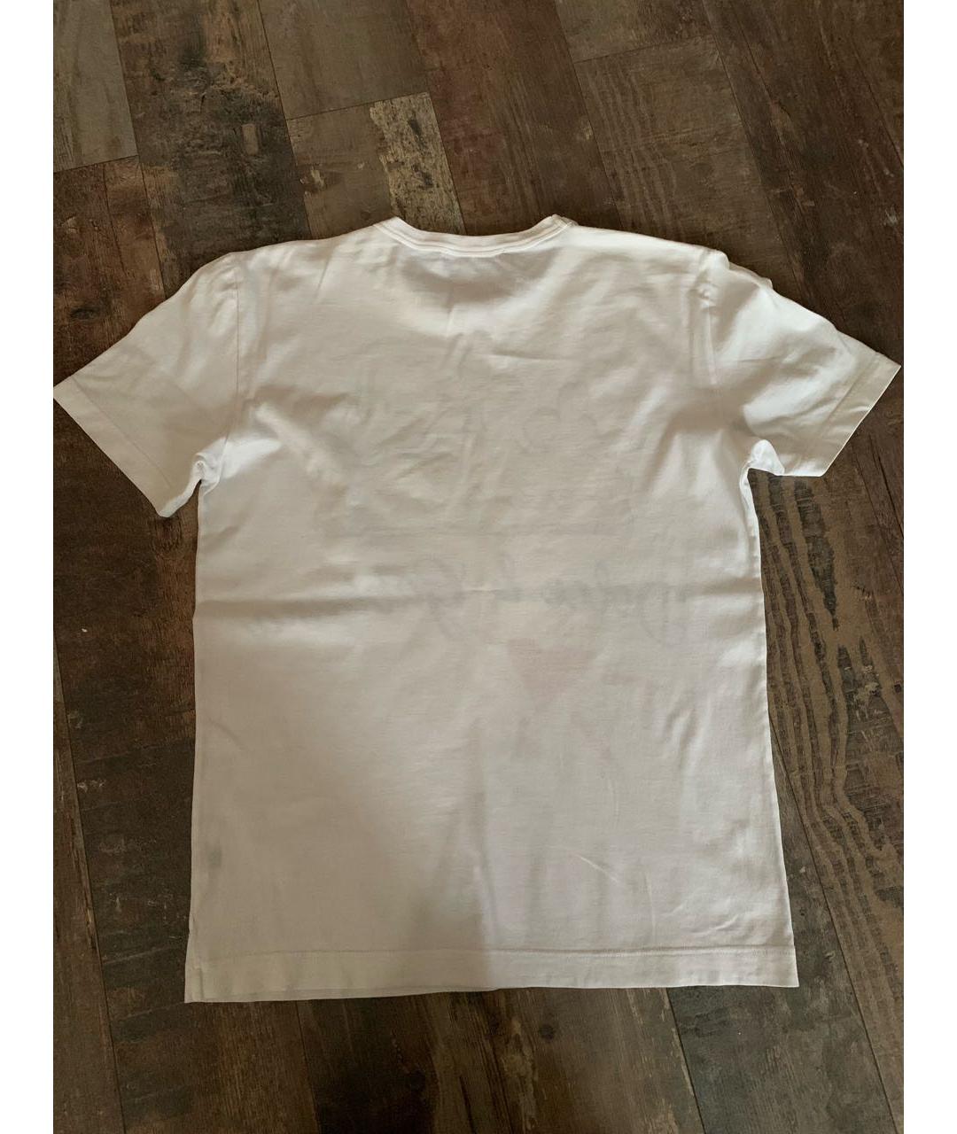 DOLCE&GABBANA Белая хлопковая футболка, фото 2