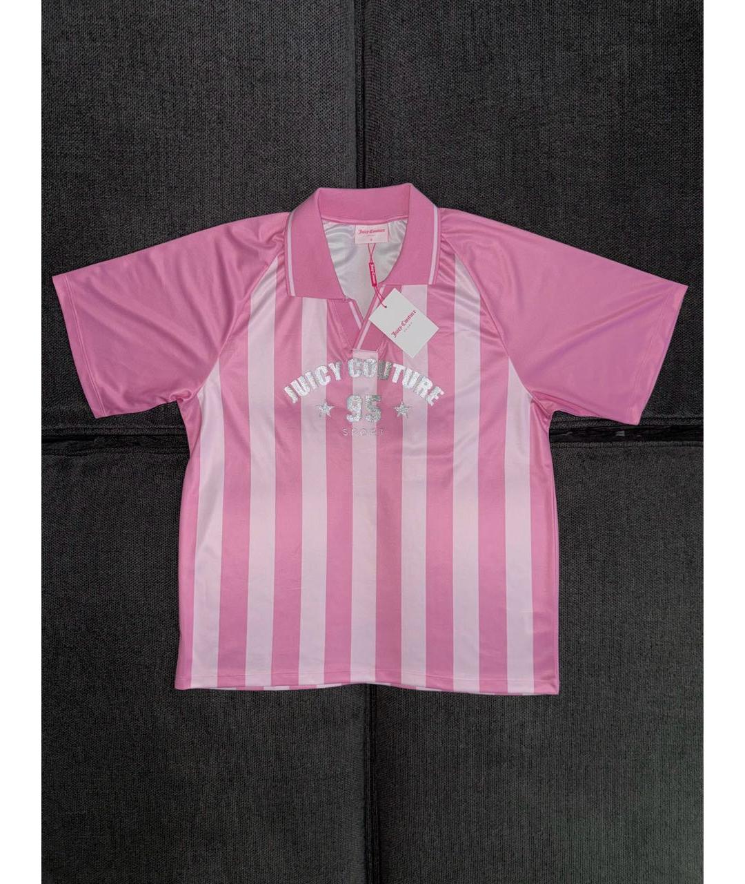 JUICY COUTURE Розовая футболка, фото 4