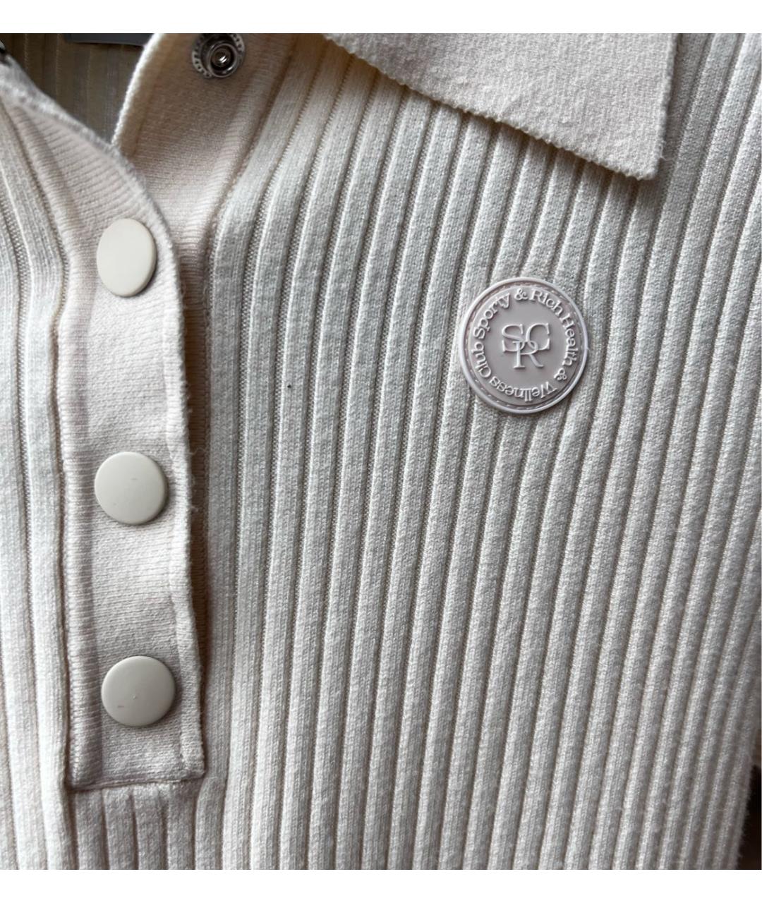 SPORTY AND RICH Бежевая хлопковая блузы, фото 2